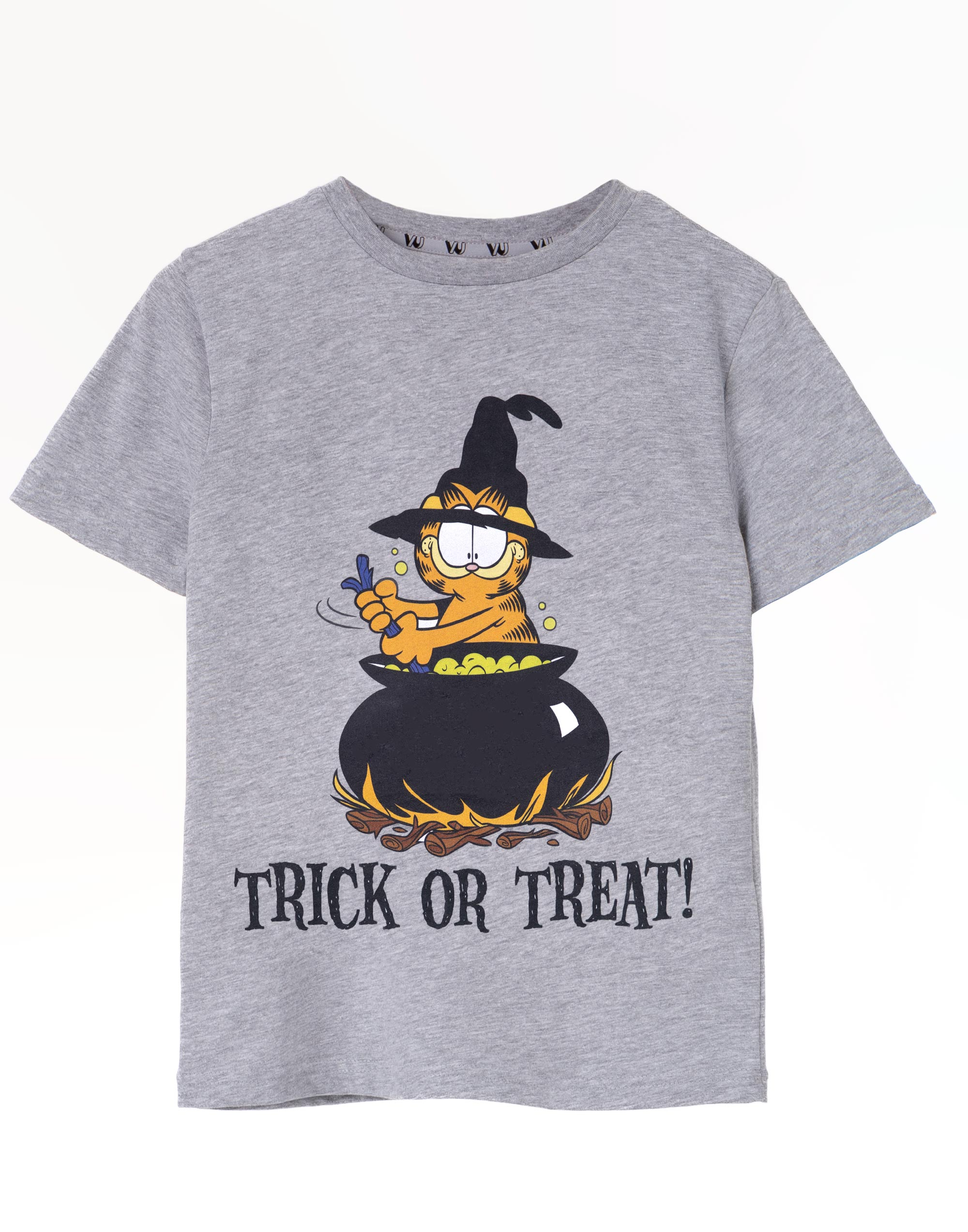 Футболка Garfield Graues Trick Or Treat mit kurzen Ärmeln Унисекс Kinder