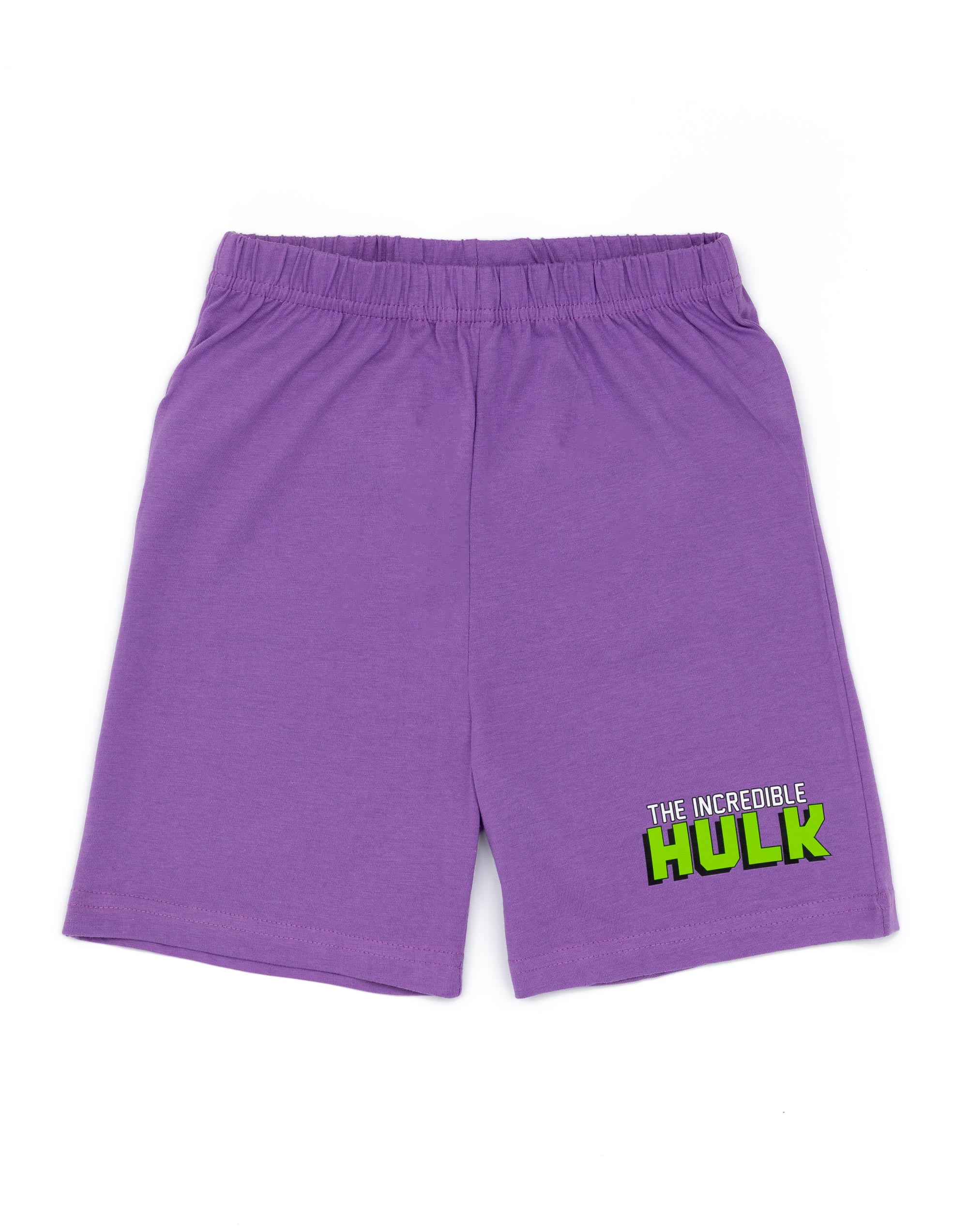 Disney Marvel Purple Hulk Costume Short Sleeve Short Leg Pyjama Set Boys