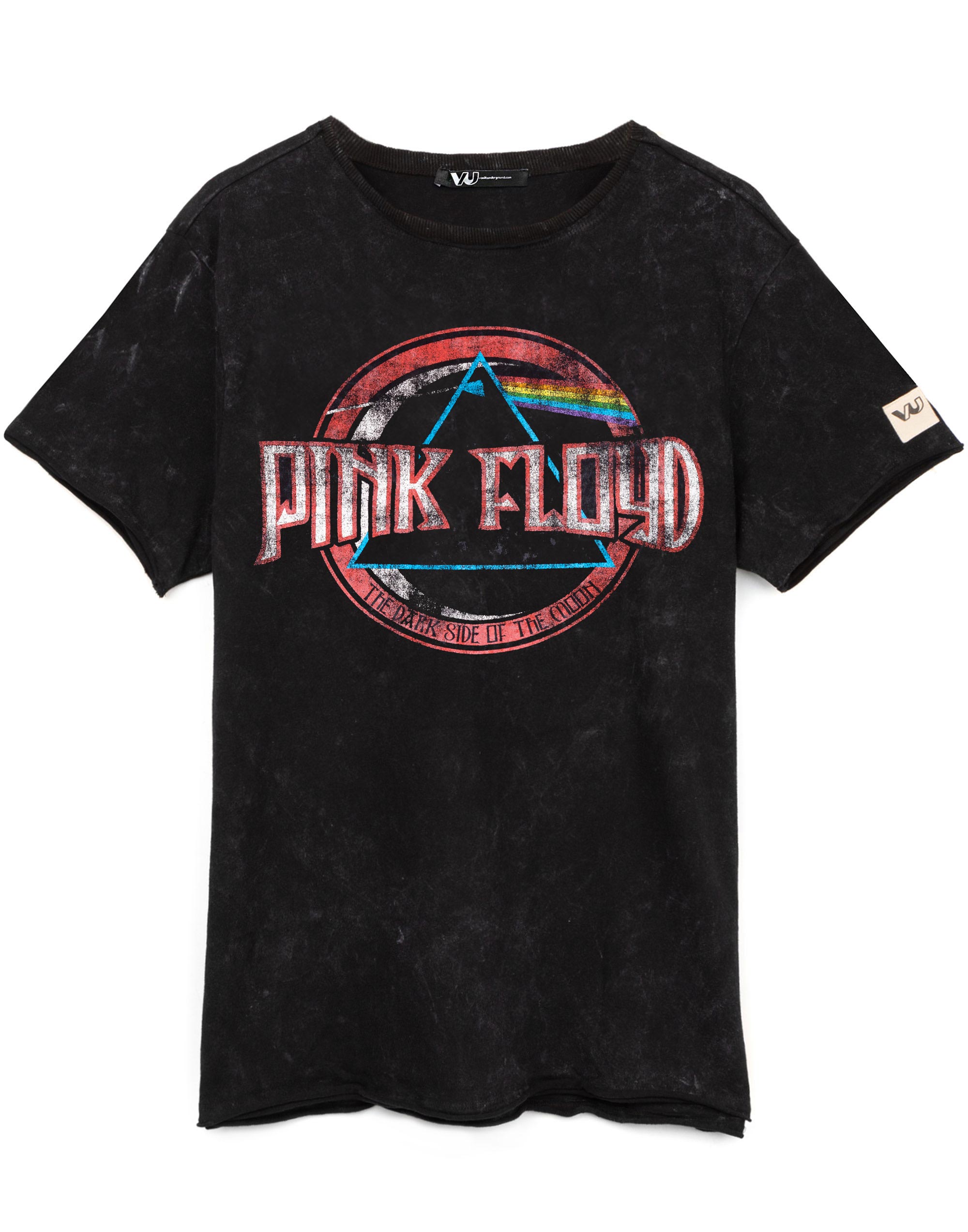 Футболка с логотипом Pink Floyd Schwarzes Kurzarm Herren