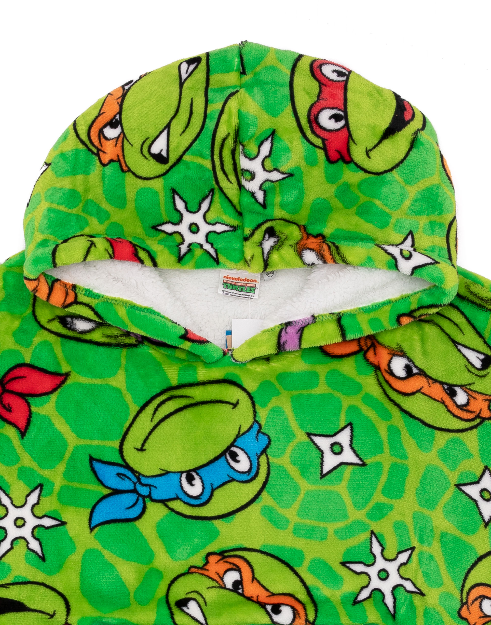 Teenage Mutant Ninja Turtles Green Blanket Hoodie Boys - Picture 14 of 22