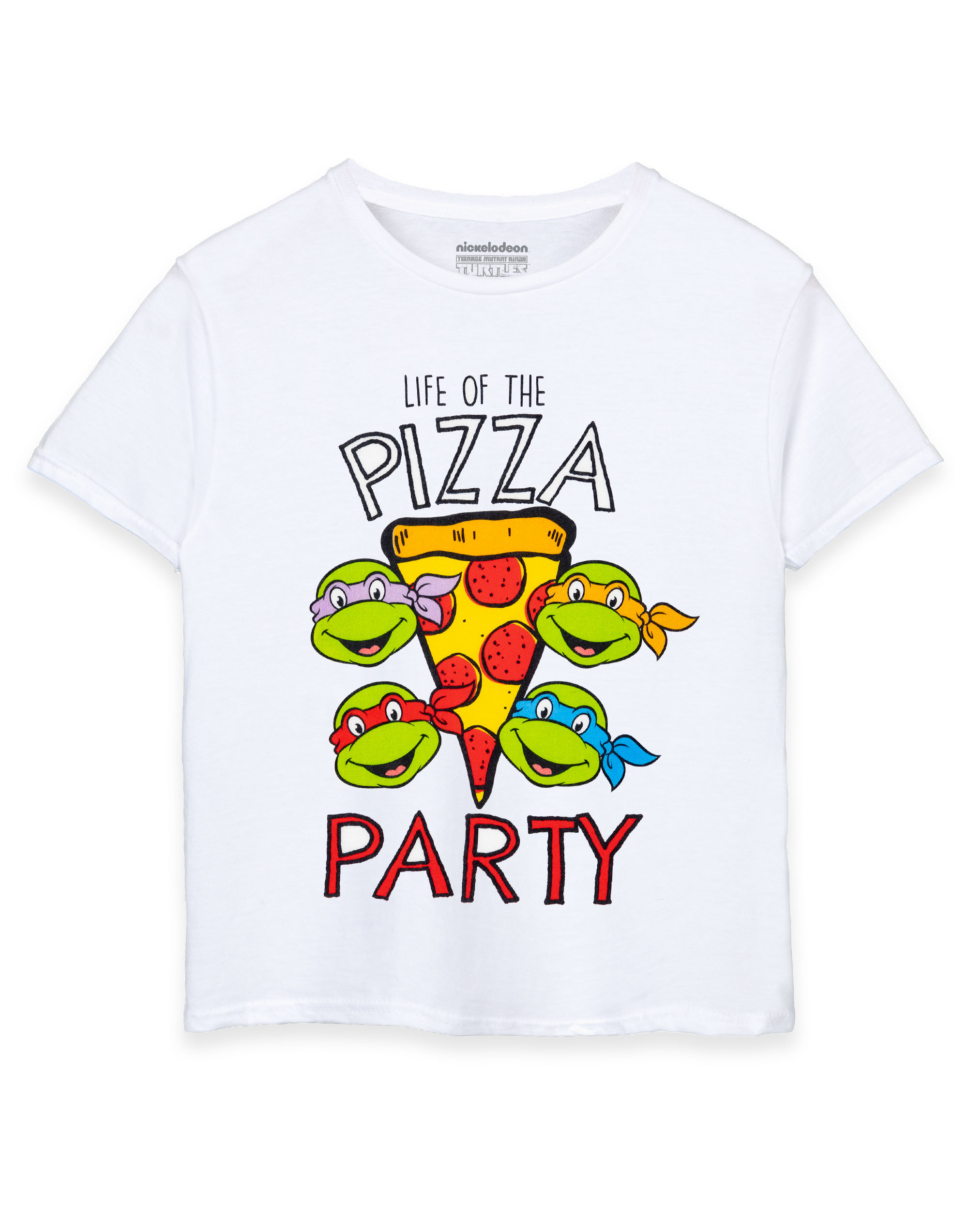 Футболка с изображением черепашек-ниндзя-мутантов Life of the Pizza Party mit kurzen Ärmeln J