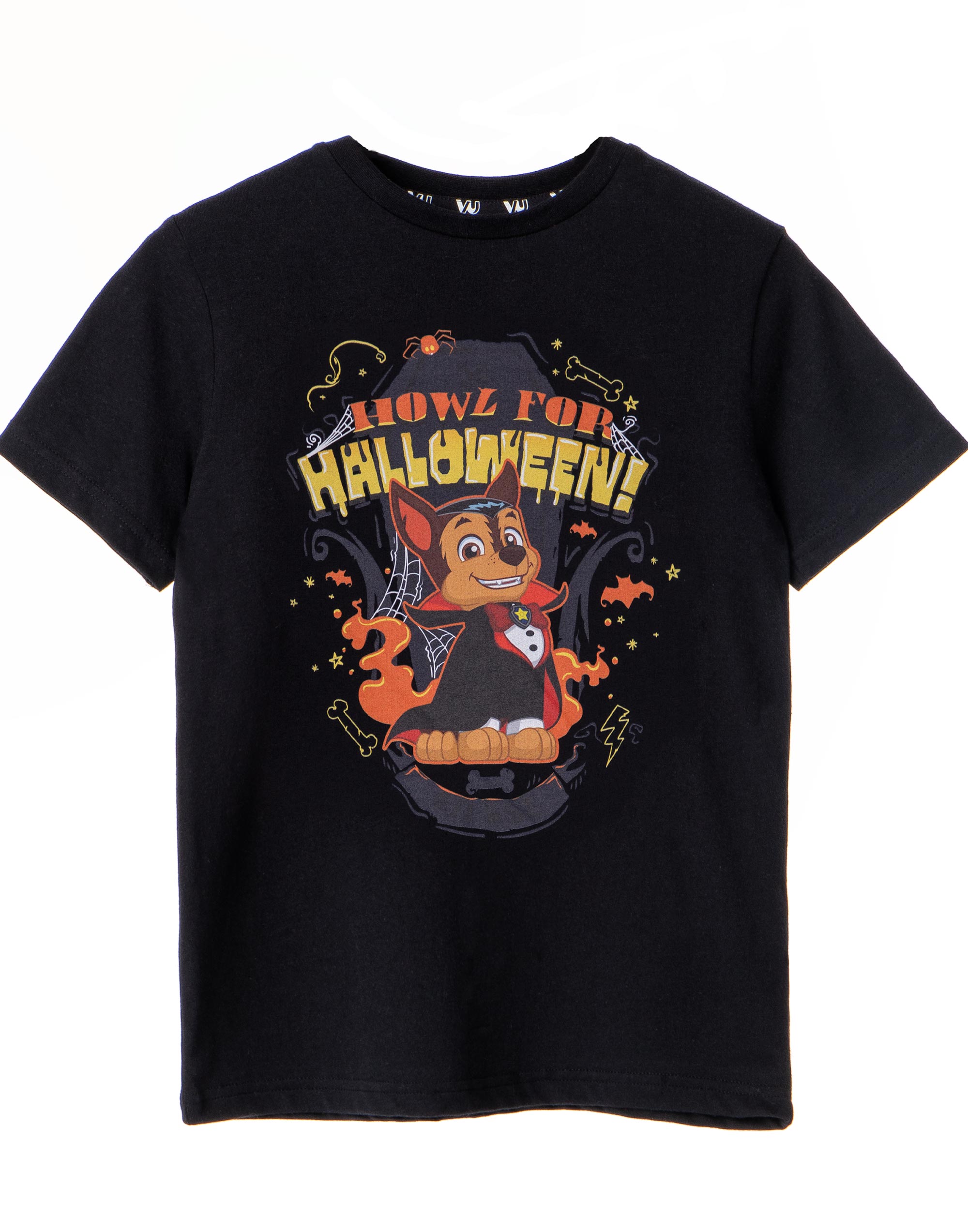 Футболка с изображением Щенячьего патруля Schwarzes Howl For Halloween mit kurzen Ärmeln Jungen