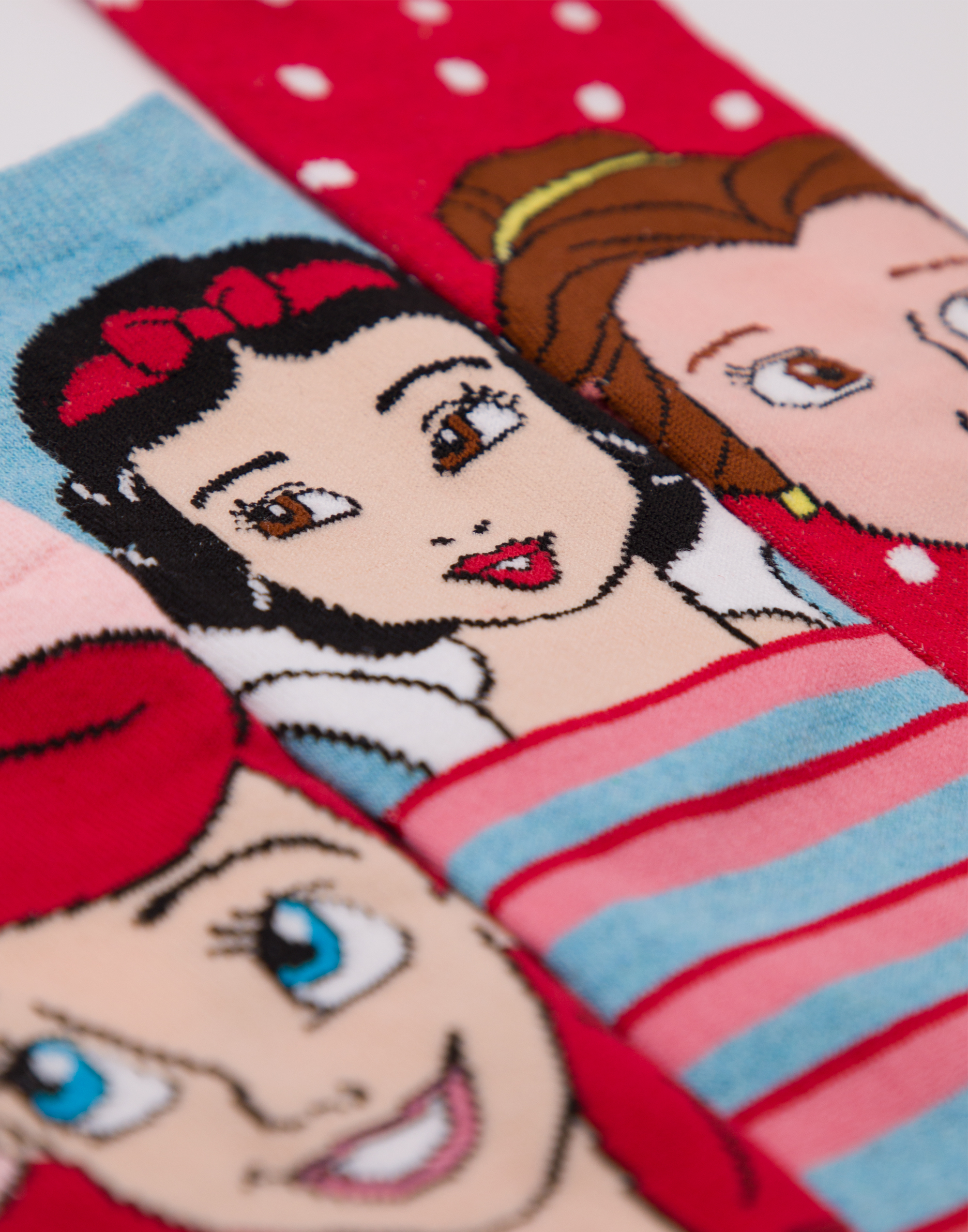 Pack de 6 calcetines de pantorrilla multicolores princesa Disney conjunto de 6 niñas - Imagen 12 de 20