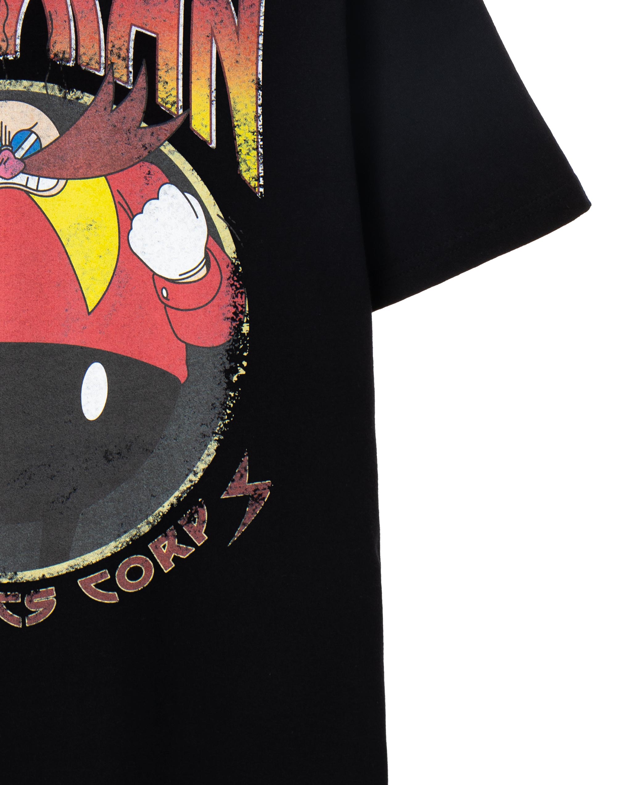 Sonic the Hedgehog Black Eggman Short Sleeved T-Shirt Mens