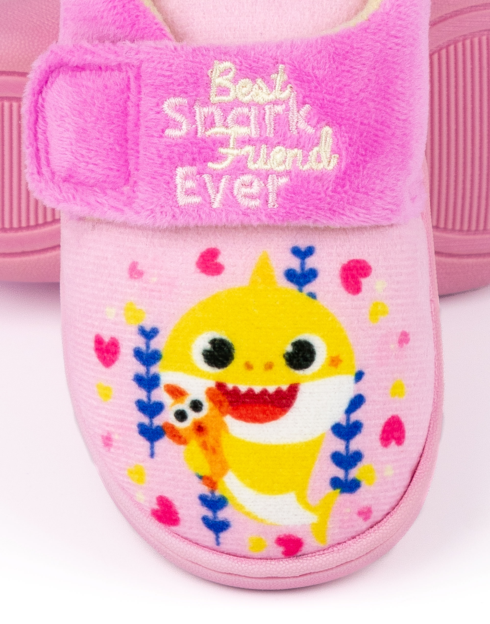 Zapatillas mocasines bebé tiburón rosa gancho y bucle (niñas) - Imagen 11 de 39
