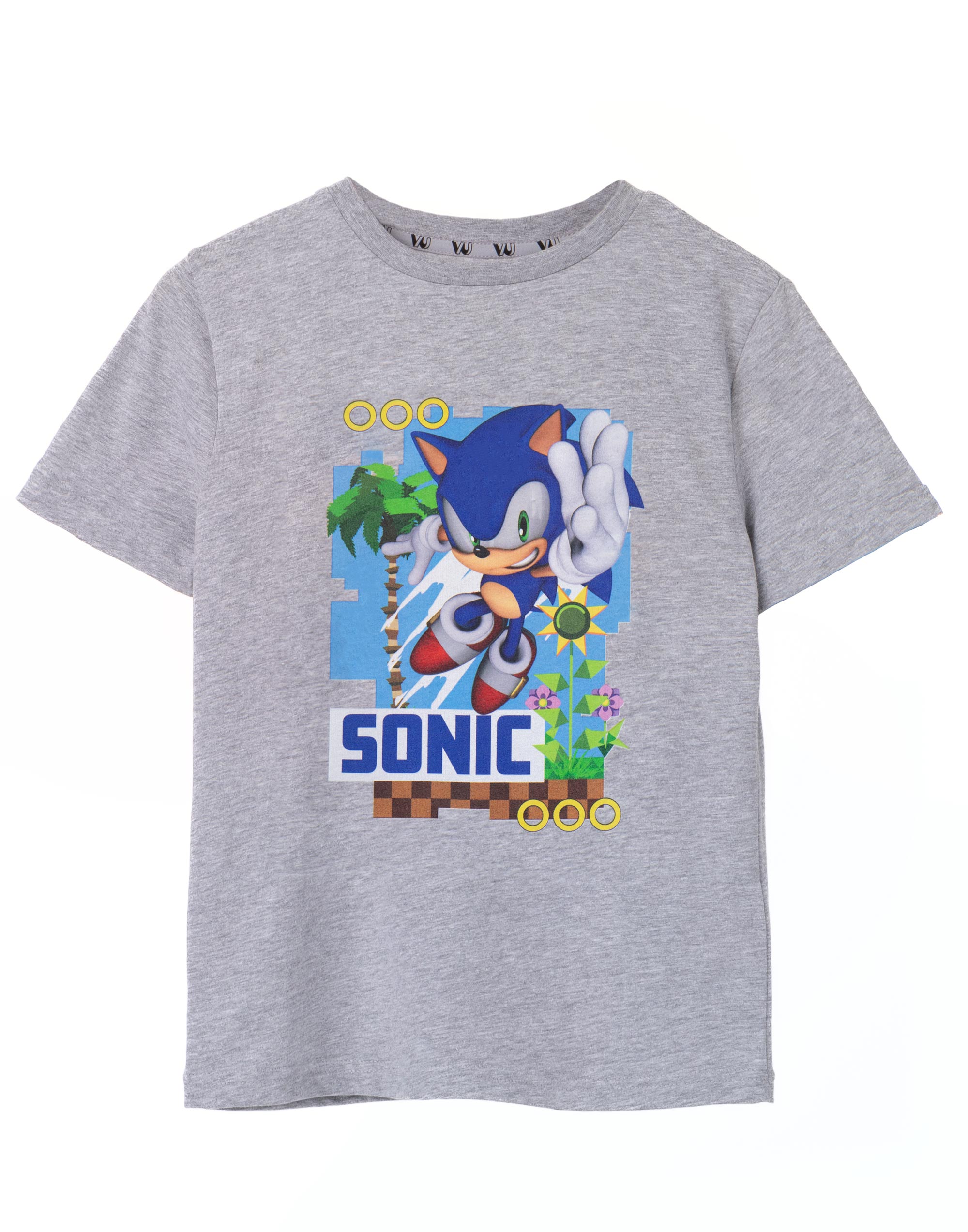 Футболка Sonic the Hedgehog Graues Sonic mit kurzen, унисекс, Kinder