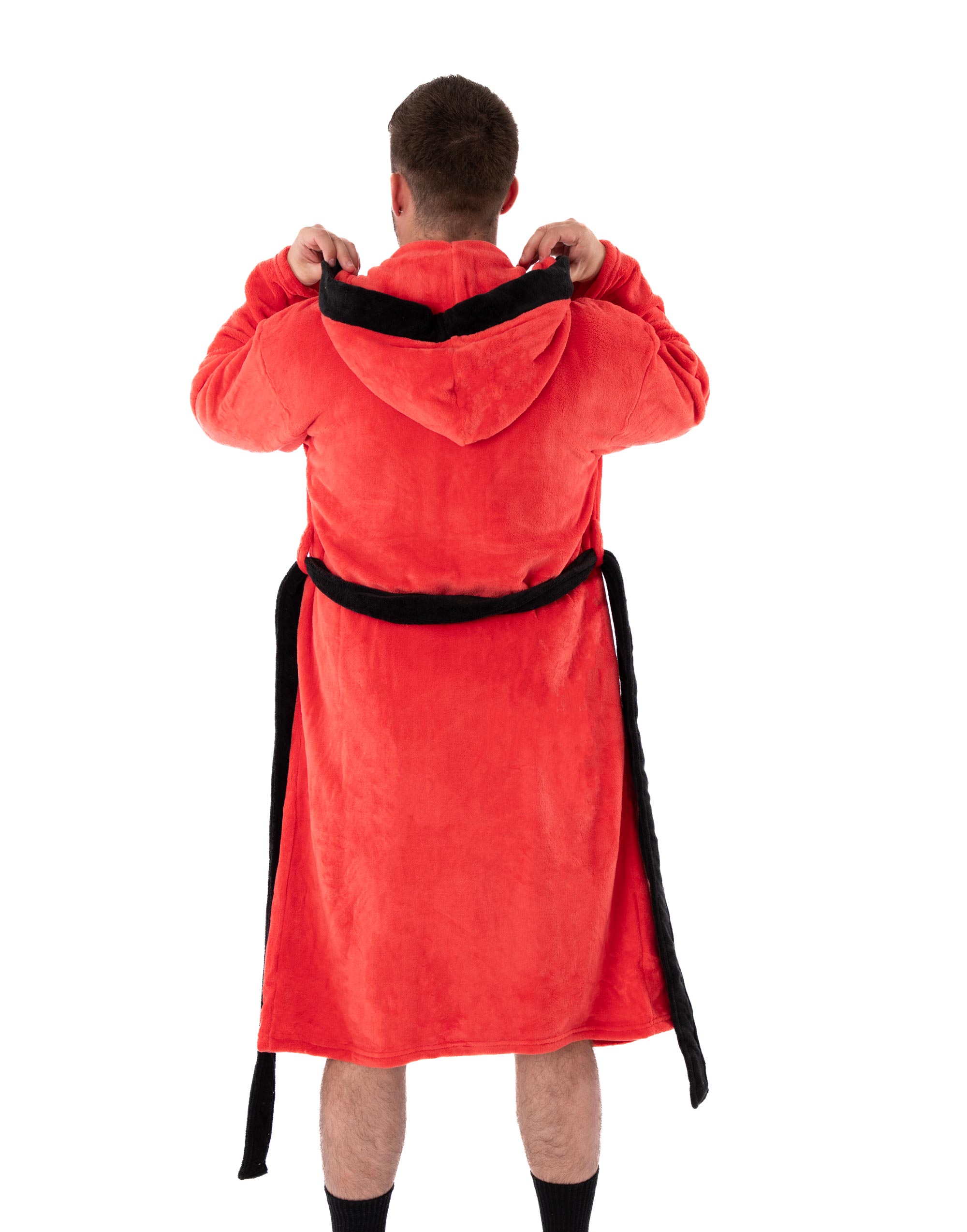 Star Trek Red Hooded Bathrobe Mens - Picture 14 of 27