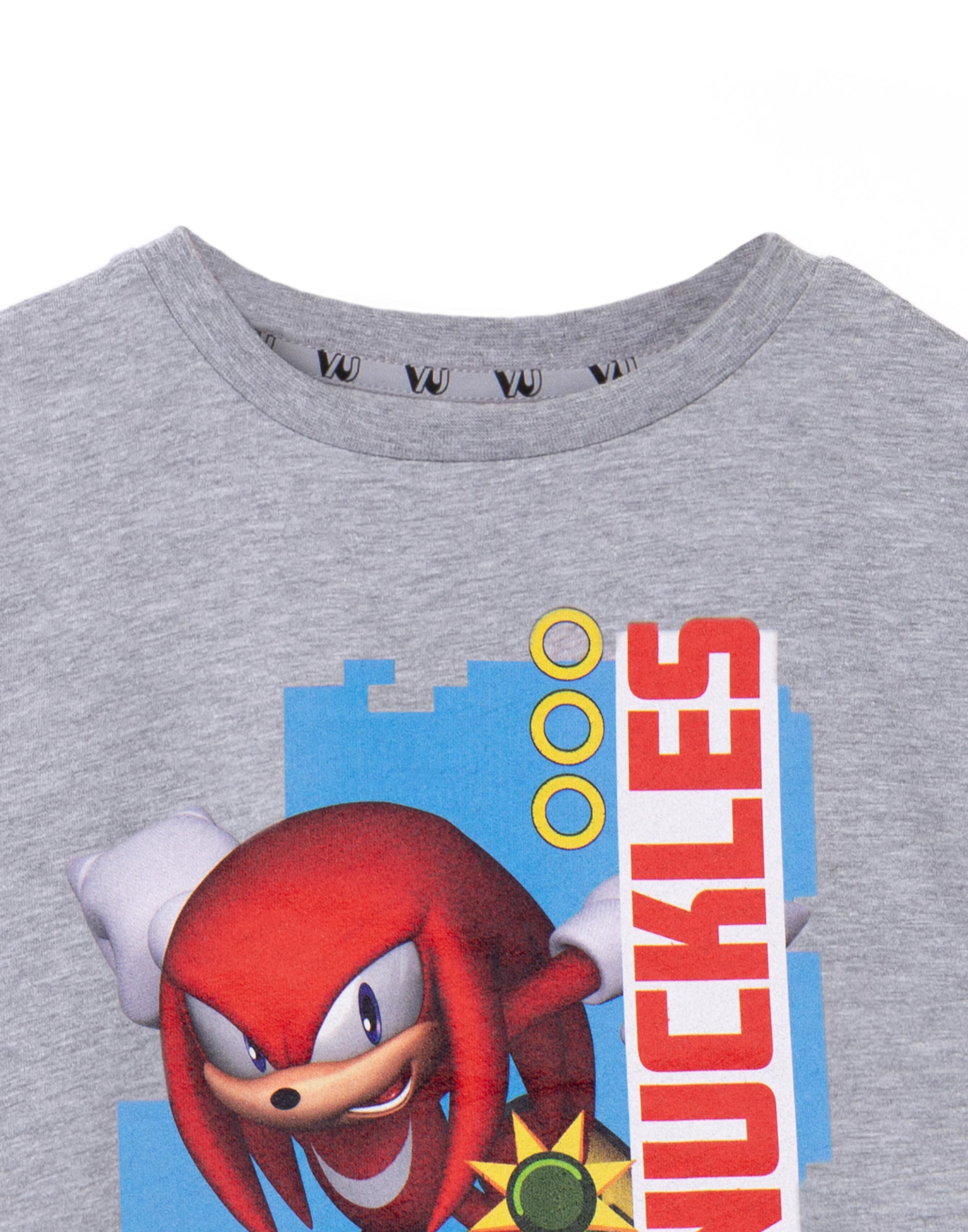 Sonic the Hedgehog Grey Knuckles Short Sleeved T-Shirt Unisex Kids - Picture 13 of 40