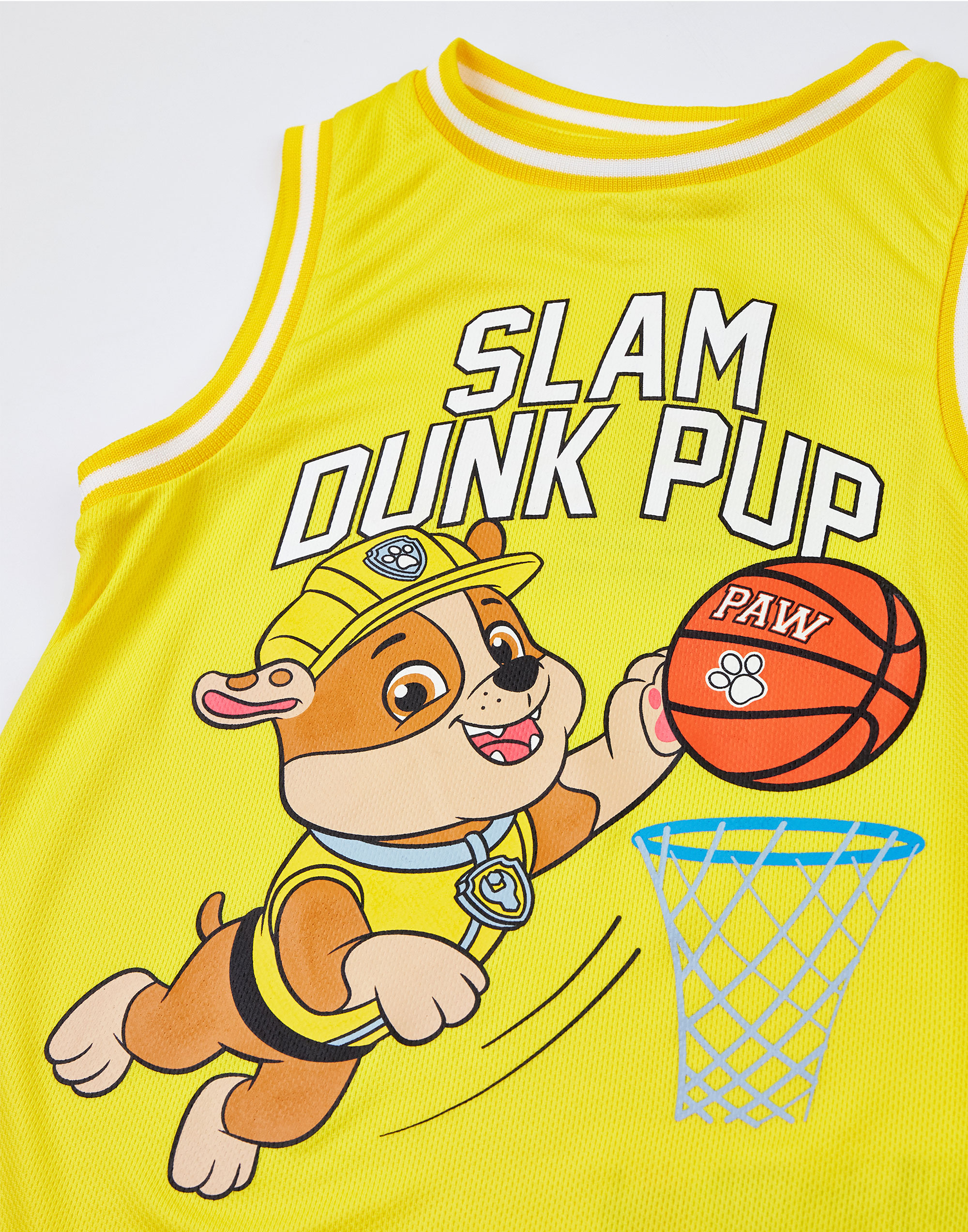 Juego de baloncesto de 2 piezas Paw Patrol Yellow Rubble para niños - Imagen 8 de 11