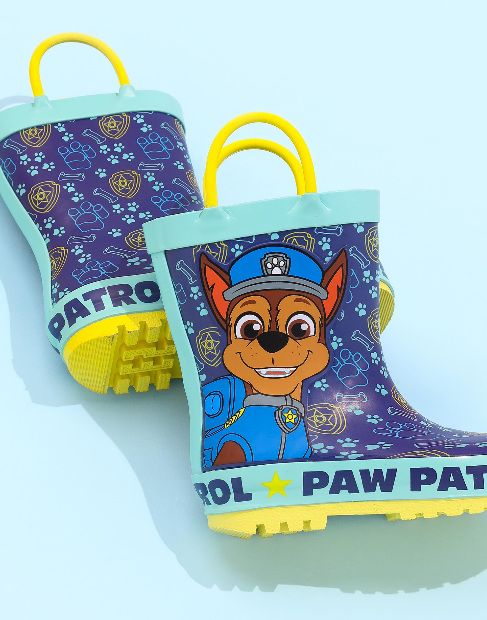 Paw Patrol Gummistiefel blau Chase Grafik mit Henkeln Jungen - Bild 6 von 10