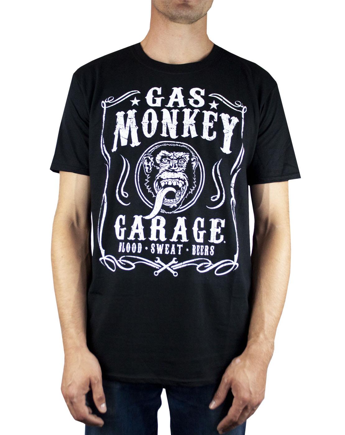 Футболка Kurzarm с логотипом Gas Monkey Garage Schwarzes Herren