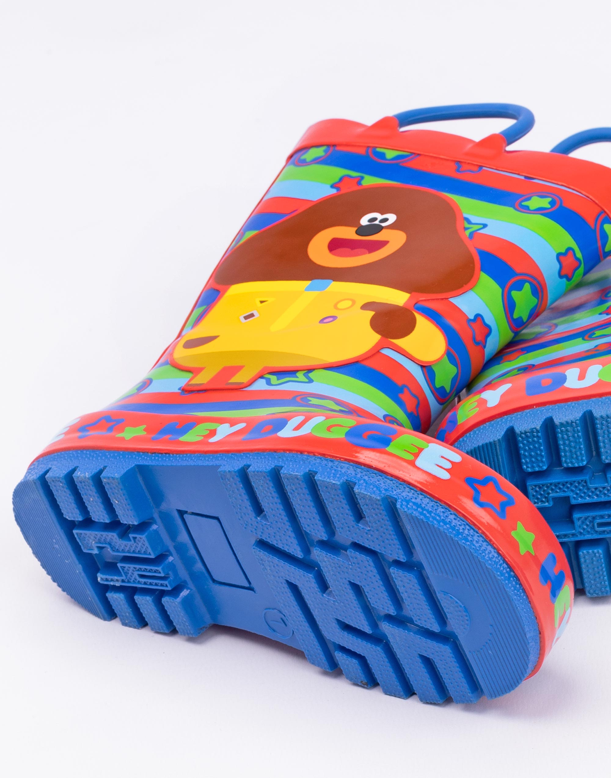 Botas Wellington Hey Duggee Duggee y estampado de iconos en todas partes con asas para niños - Imagen 11 de 30