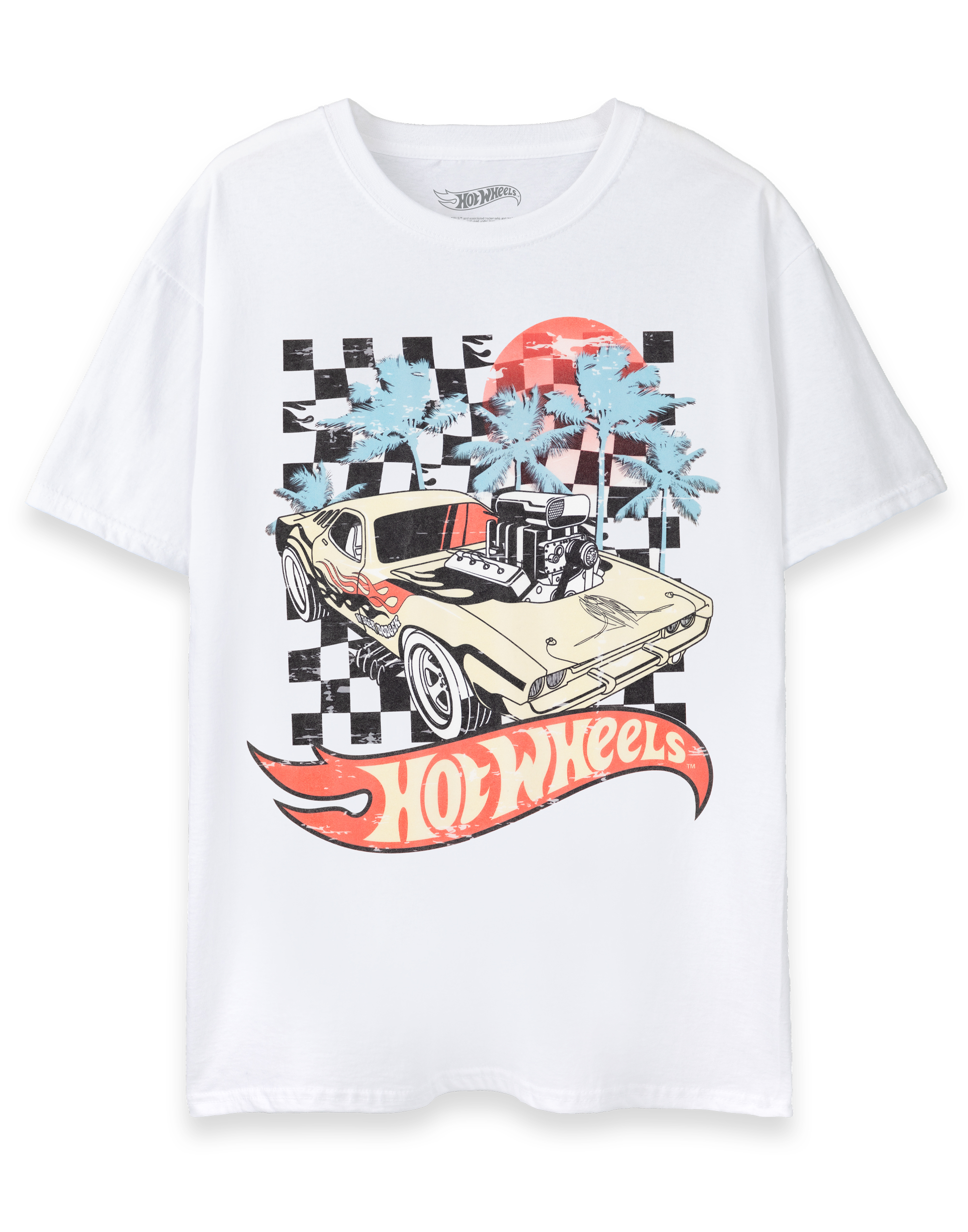 Hot Wheels White Sunset Short Sleeved T-Shirt Mens - Picture 9 of 38
