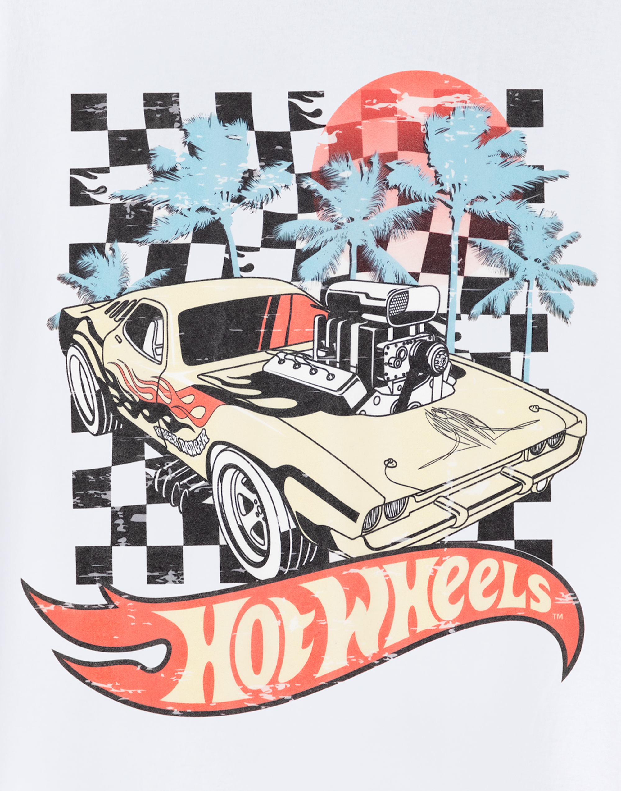 Hot Wheels White Sunset Short Sleeved T-Shirt Mens - Picture 10 of 38