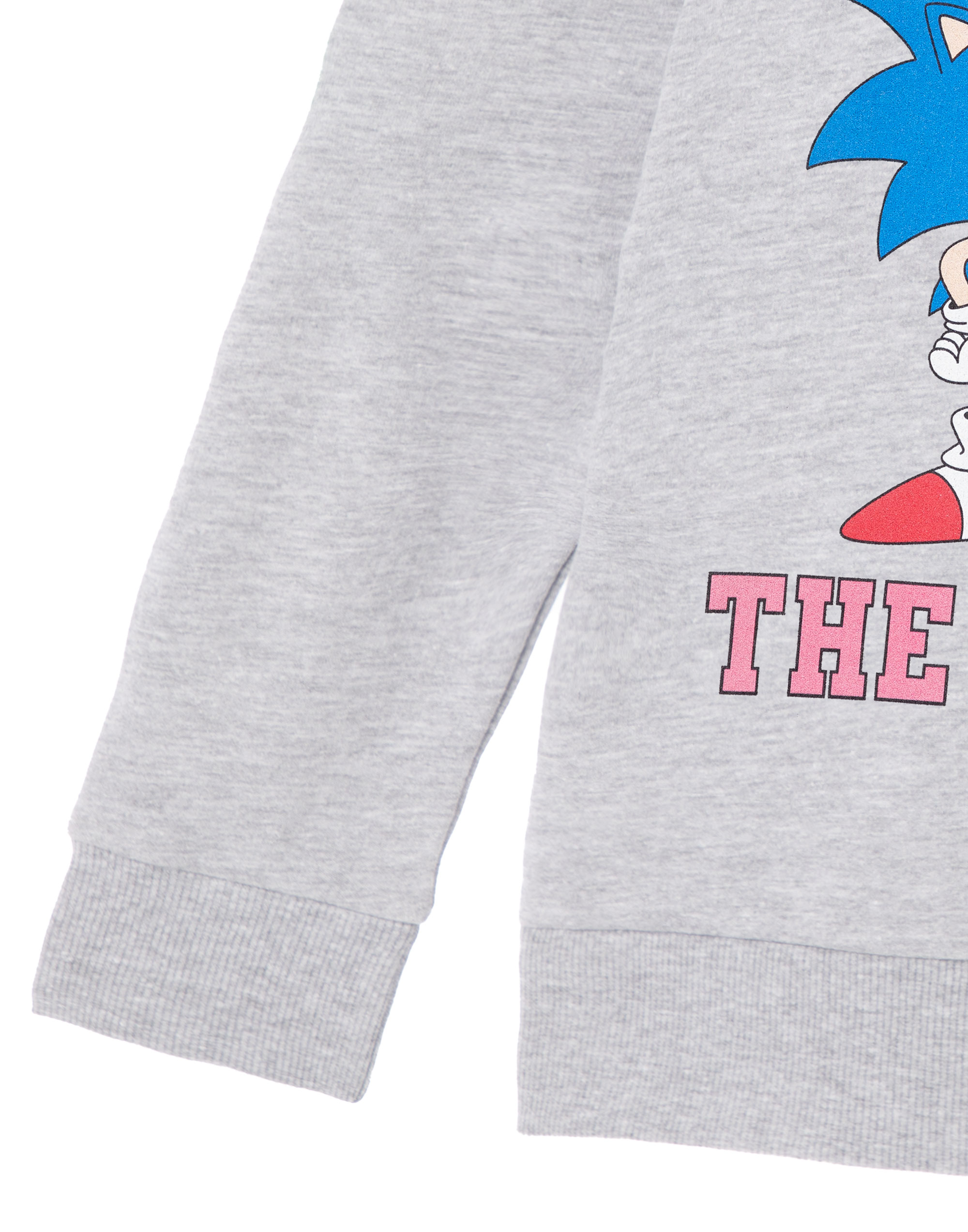 Sonic the Hedgehog Grey Collegiate Sonic & Amy Hoodie Girls - Picture 14 of 40