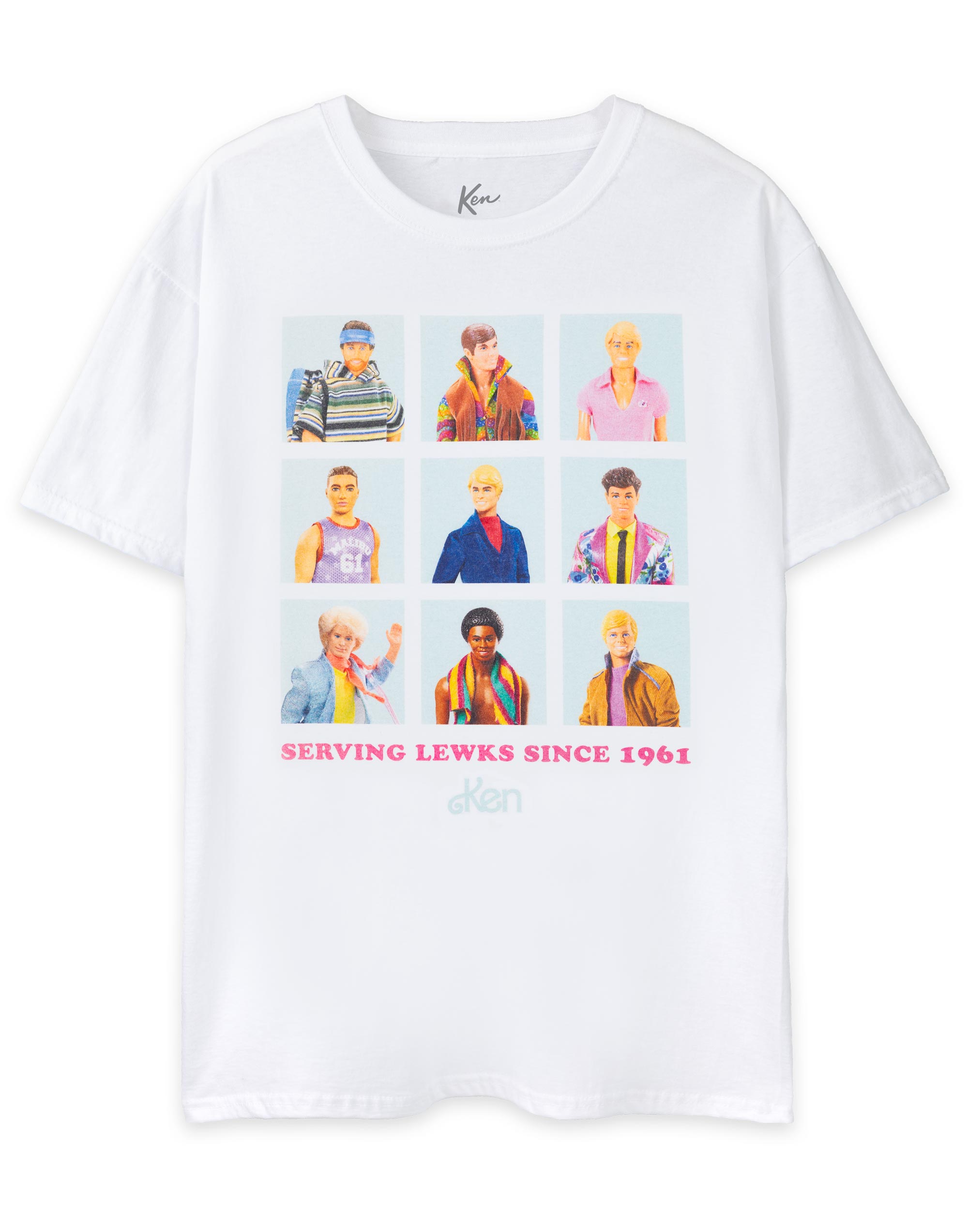 Barbie Blanca Ken Serving Lewks Camiseta Manga Corta Para Hombre - Imagen 15 de 59
