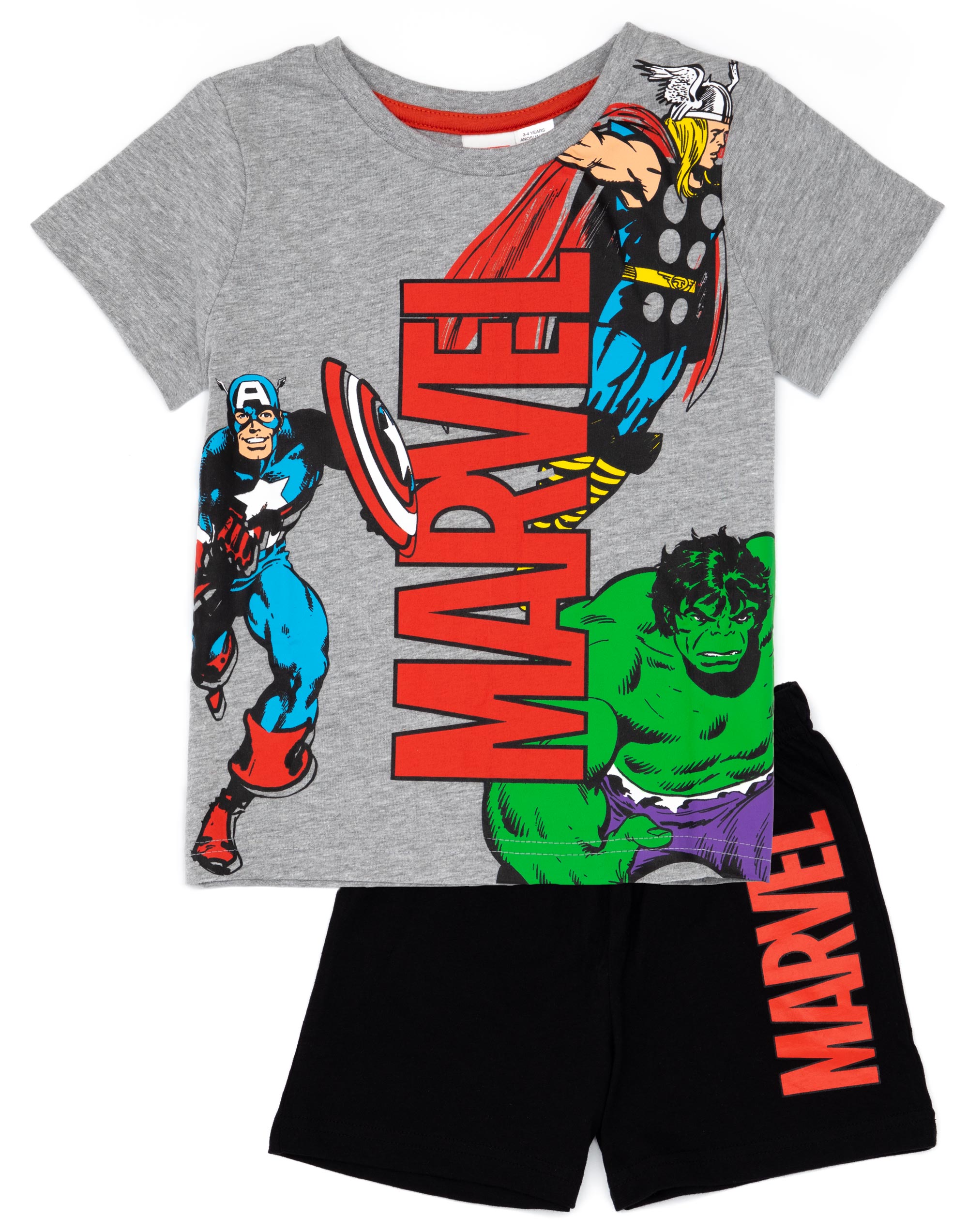 Disney Marvel Мстители Халк, Капитан Америка, Тор Курзарм-Пижамный комплект mit kurzen