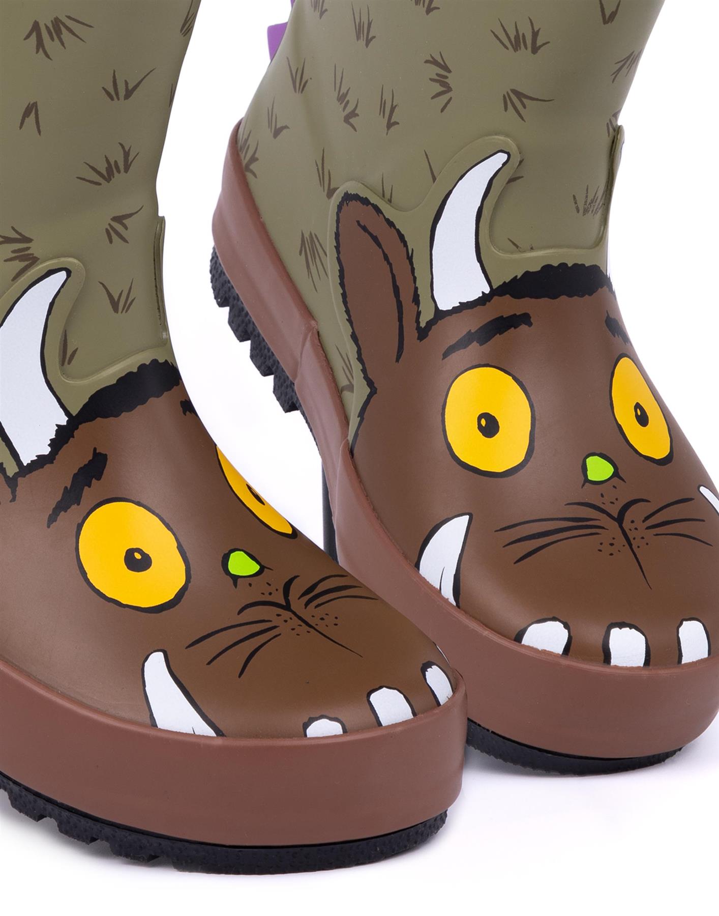 Gruffalo & Friends Novelty Face Wellington Boots with Handles Unisex Kids - Picture 14 of 50