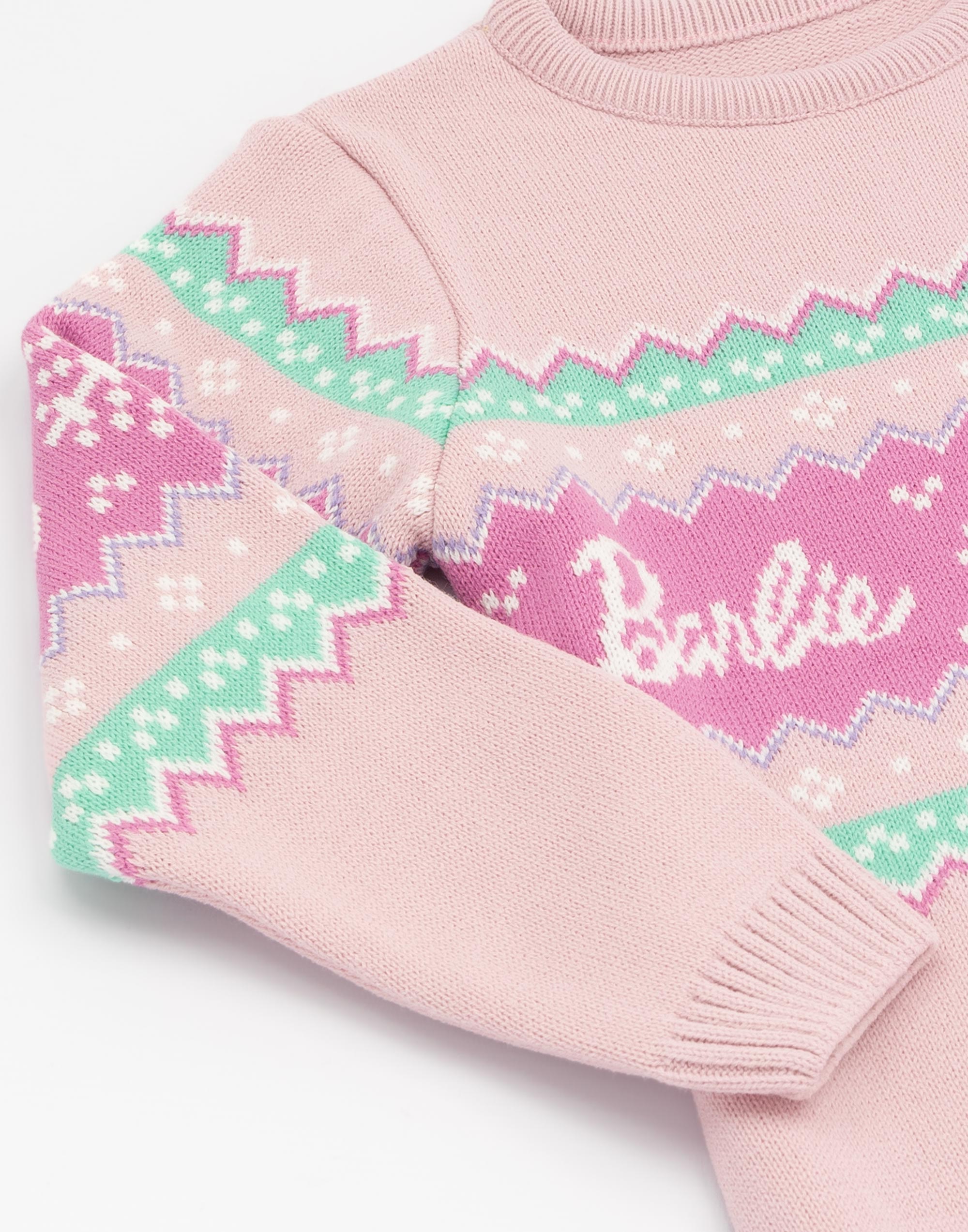 Barbie Rosa Barbie Logo Navidad Jersey Niñas - Imagen 15 de 43