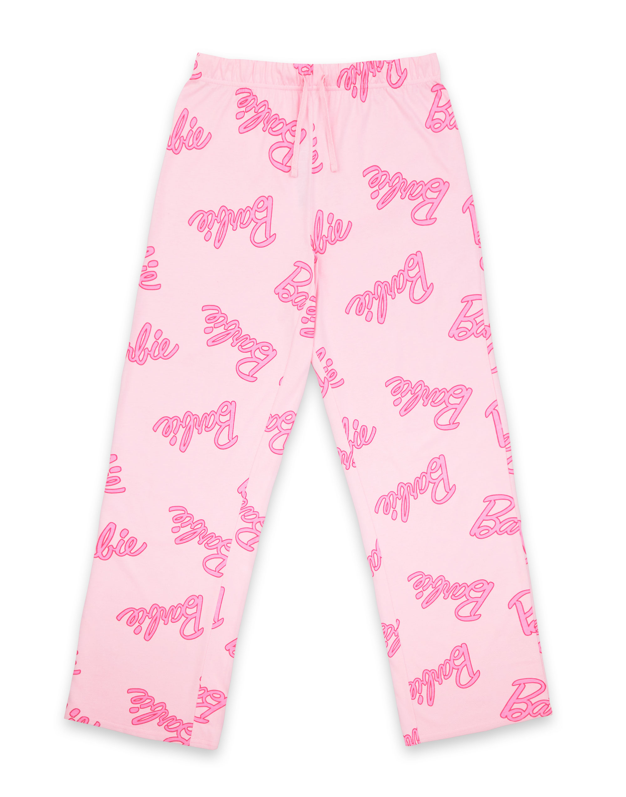 Conjunto de pijama de pierna larga manga corta estampado con logotipo rosa Barbie para mujer - Imagen 11 de 34