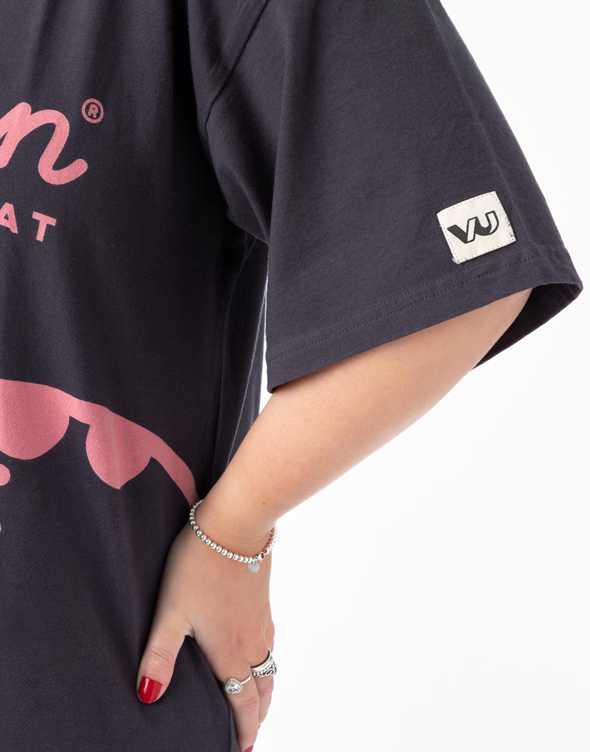 Pusheen El Gato Camiseta Gran Tamaño Vestido Damas Gris Rosa Dibujos Animados Gato Conjunto - Imagen 16 de 58