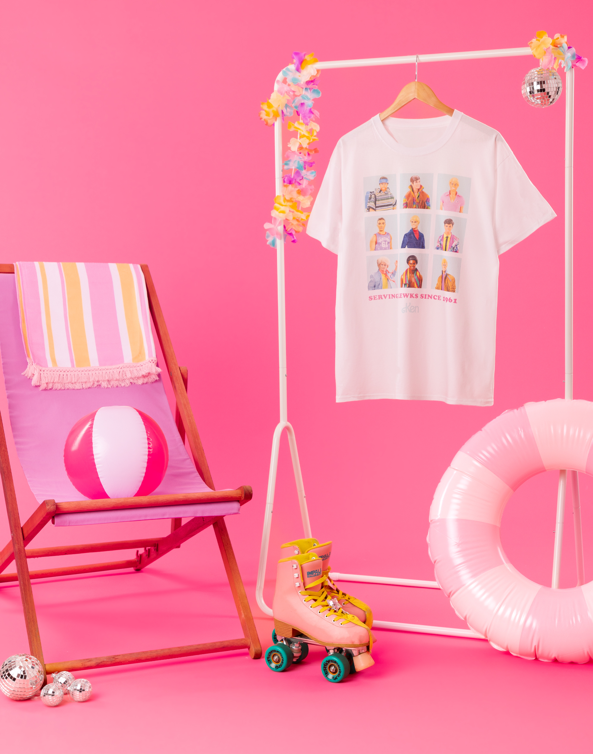 Barbie Blanca Ken Serving Lewks Camiseta Manga Corta Para Hombre - Imagen 14 de 59