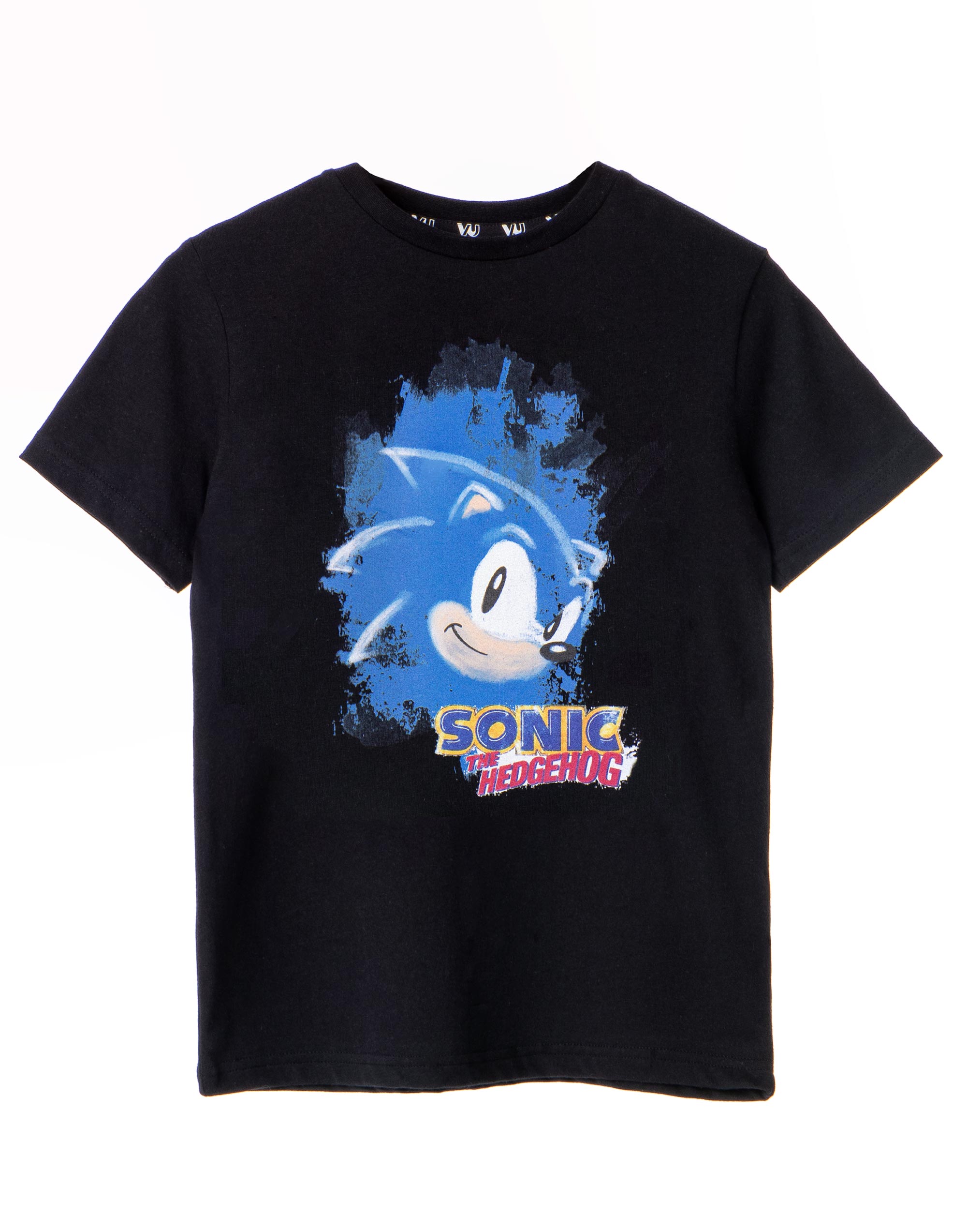 Акварельная футболка Sonic the Hedgehog Schwarzes от mit kurzen в стиле Мелин Юнген