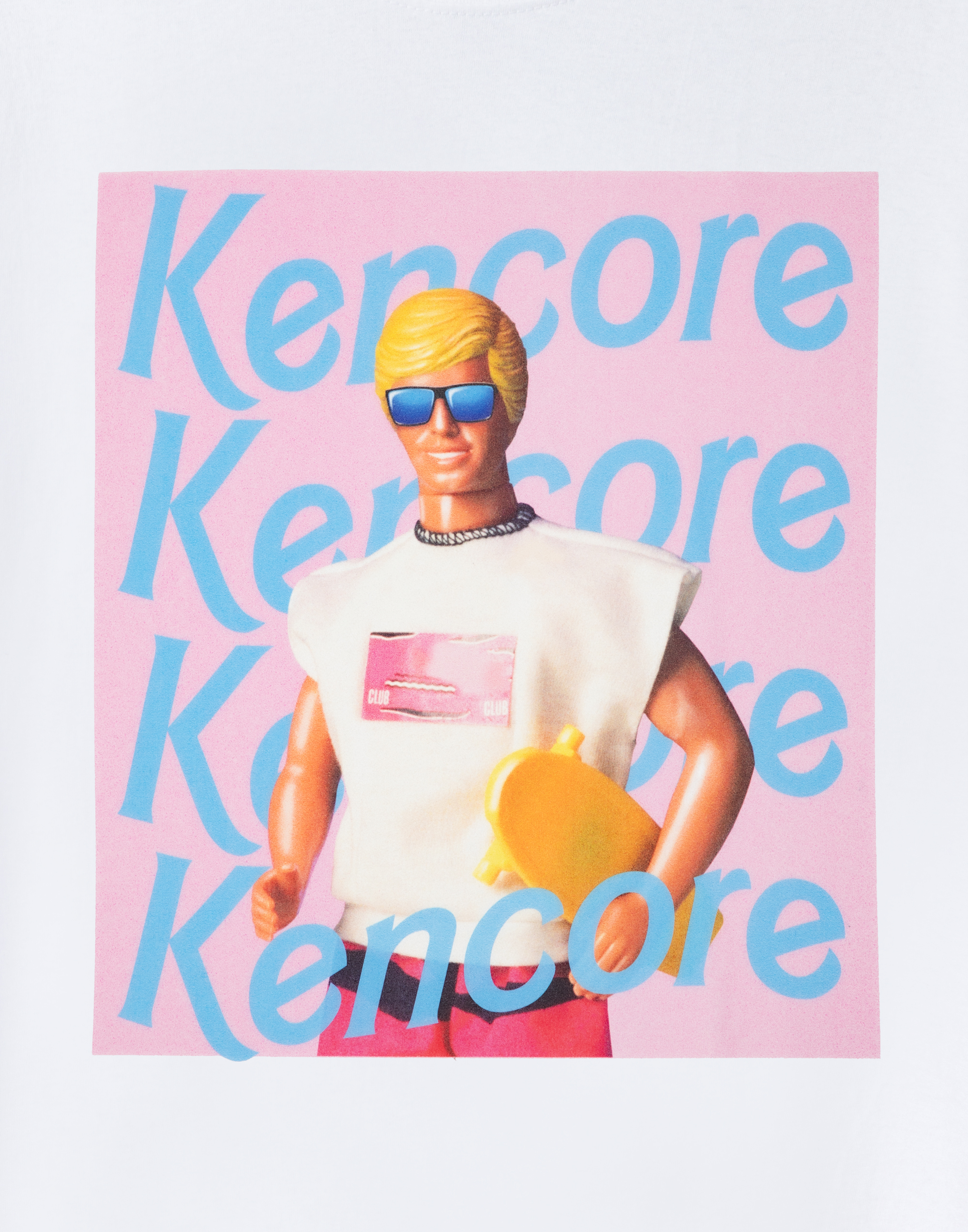 Barbie weißes Kencore Kurzarm T-Shirt Herren - Bild 11 von 39