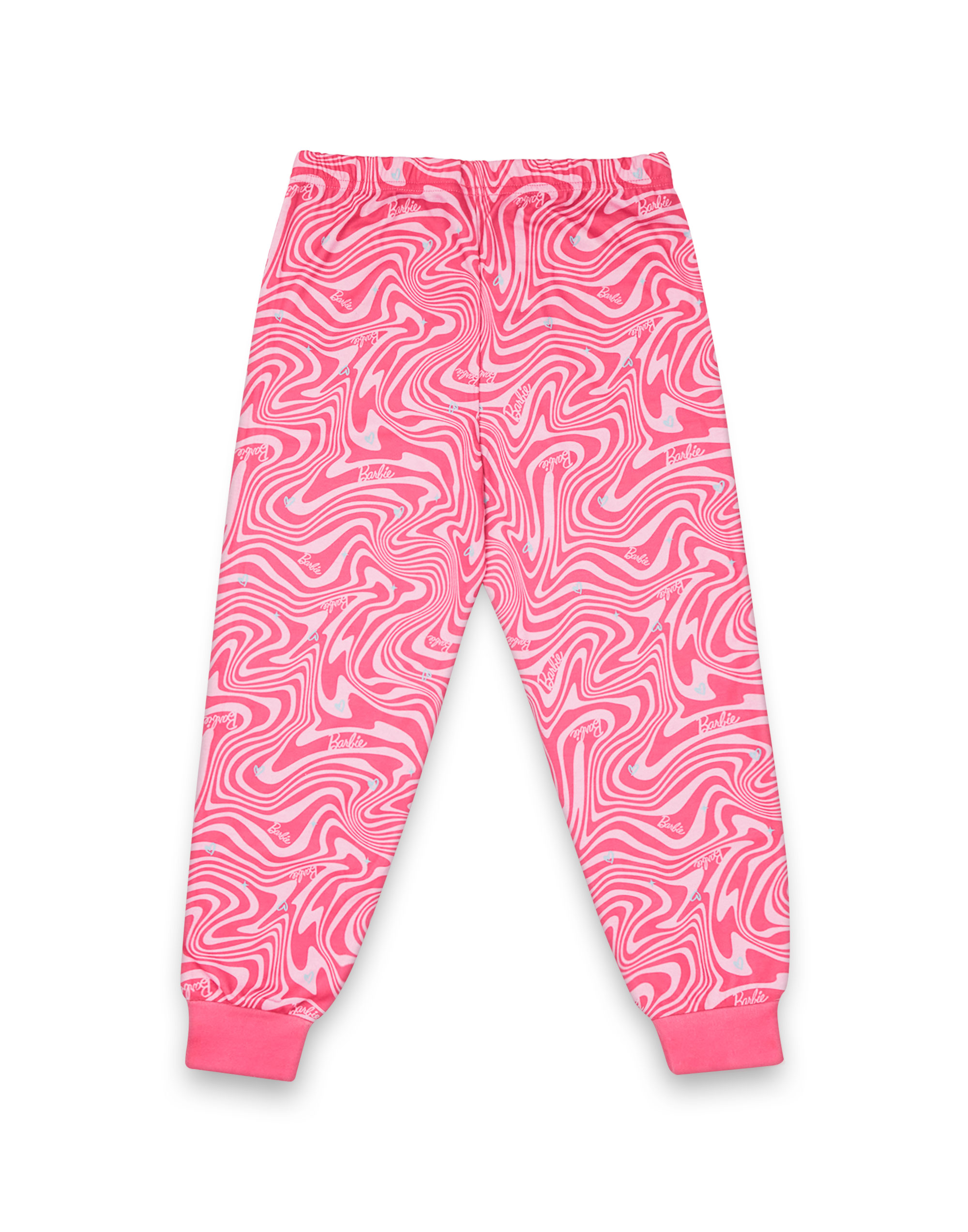 Barbie Pyjama Set rosa Allover Muster Kurzarm langes Bein Mädchen - Bild 13 von 34