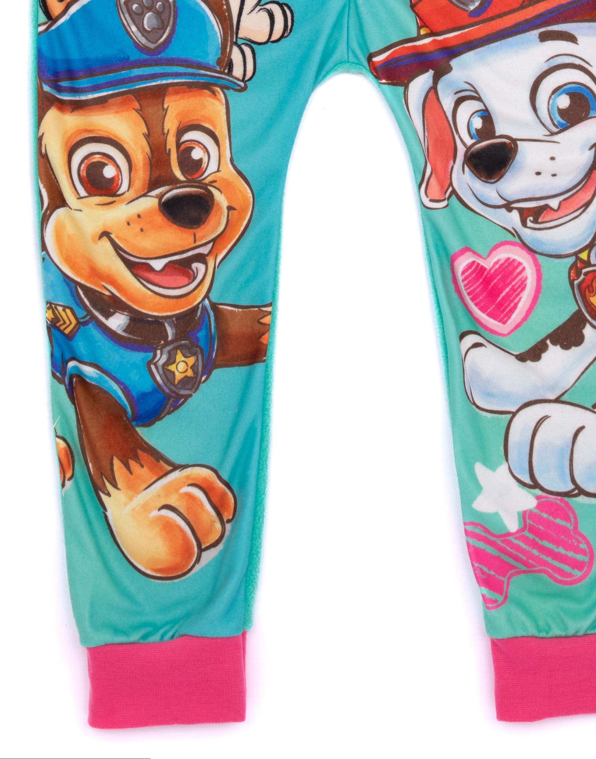 Pijama Paw Patrol Niñas Mono | Azul Todo en Uno Ropa de salón de lana | PJ para niños - Imagen 14 de 33