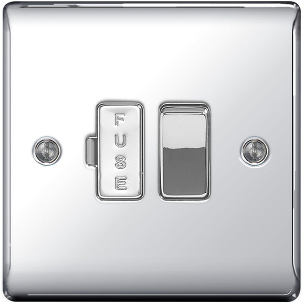 BG Nexus Metal Switched Fused Spur Unit 13A Polished Chrome - NPC50