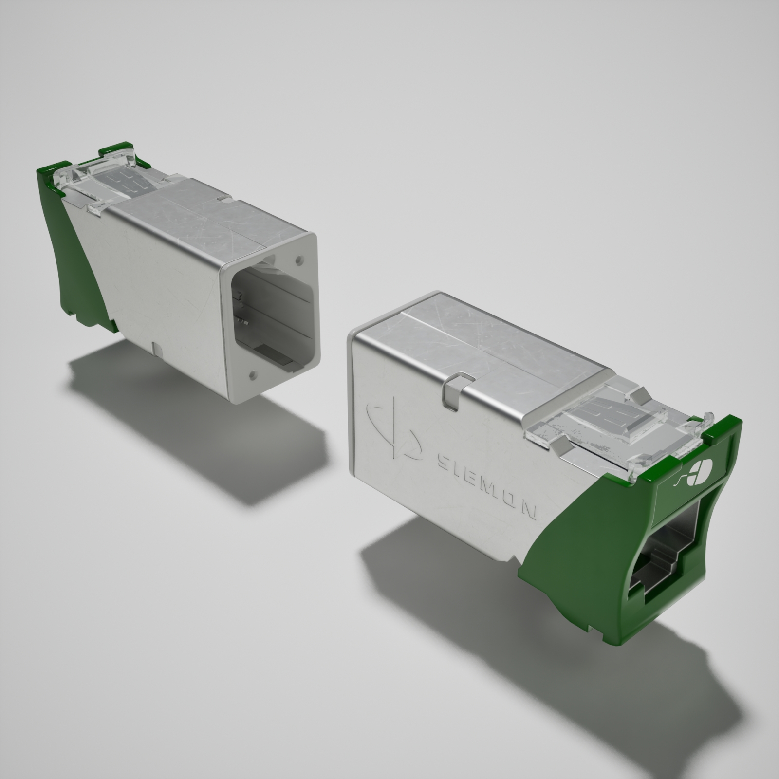 Product image for SIEMON Z6A-S07 OUTLET Z-MAX CAT6A SHIELDED HYBRID GRN