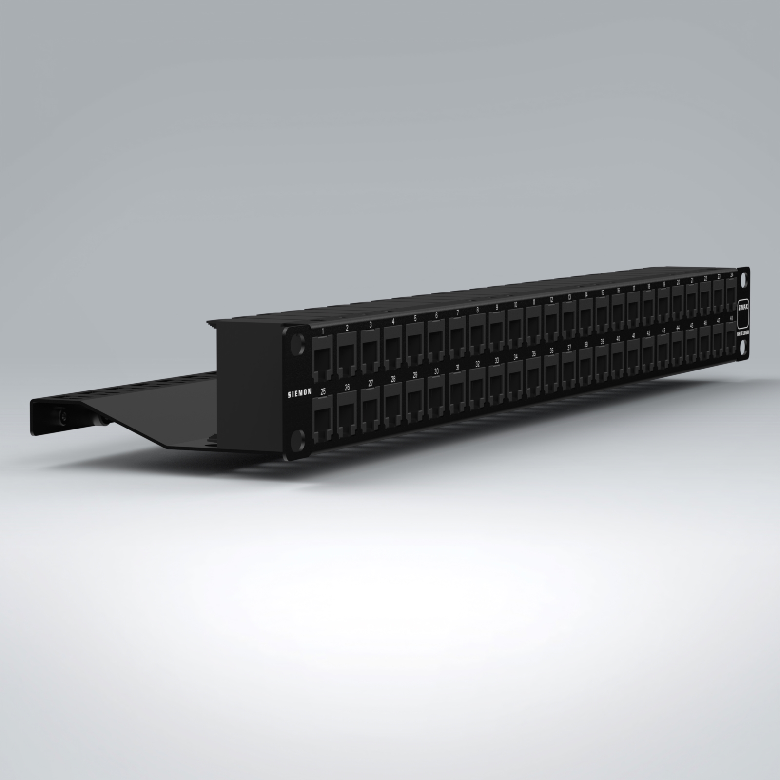 Z6AS-PNL-U48K - Z-MAX™ Shielded Patch Panels Z6AS-PNL-U48K - Z-MAX™ Shielded Patch Panels