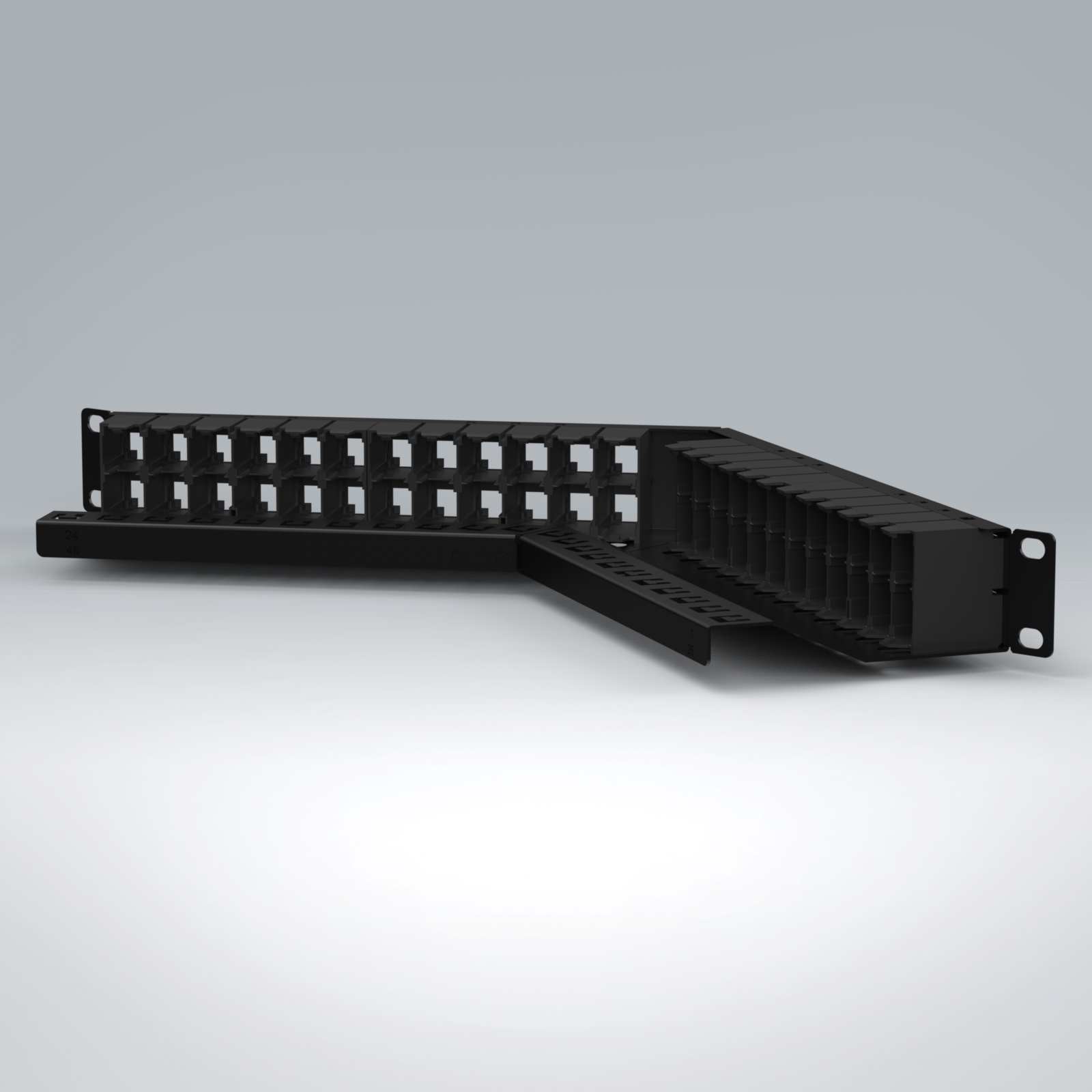nakka❷ TM-PNLZA-24-01 - TERA-MAX Shielded Patch Panels