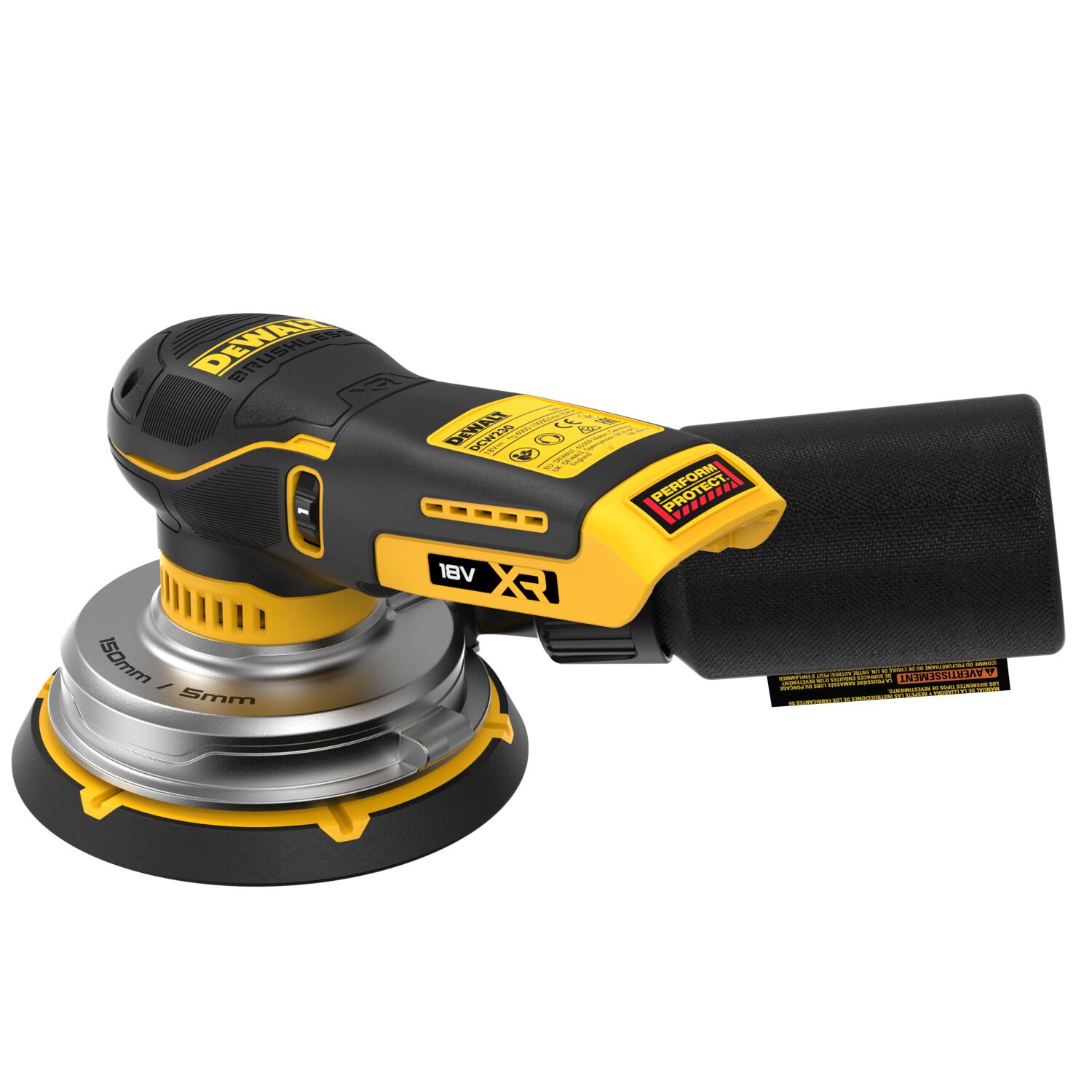 DeWalt DCW230N 18V XR Brushless Random Orbital Sander 150mm/6 - Naked
