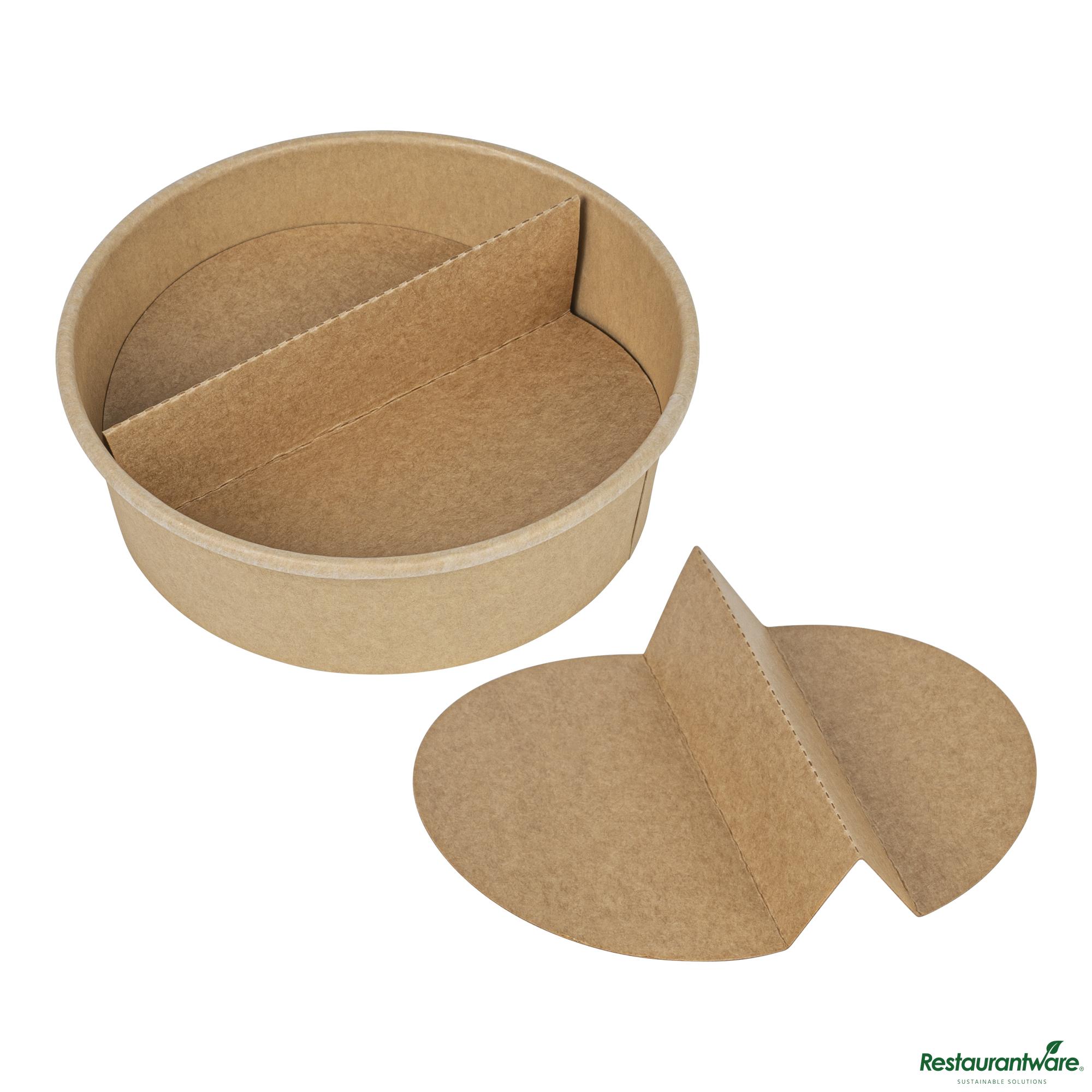 Paper 2-Compartment Insert - Fits 17, 25, 33 and 34 Oz Containers - 9.6 ...