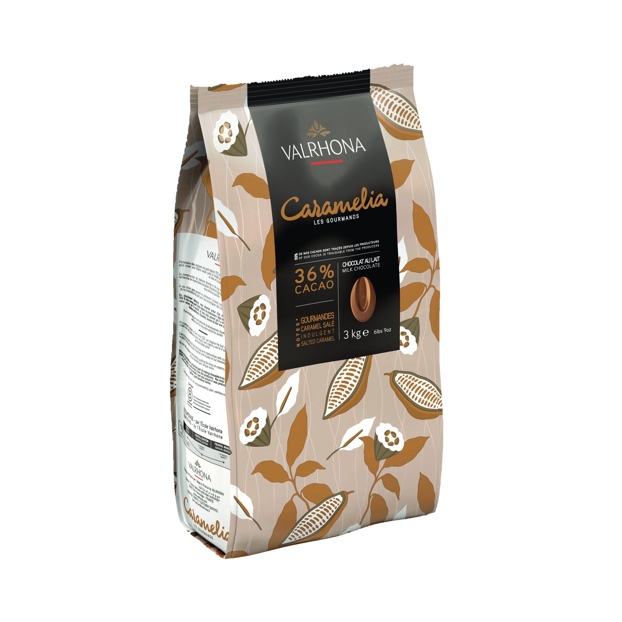 36% Caramelia Caramelized Milk Chocolate | Chefs' Warehouse