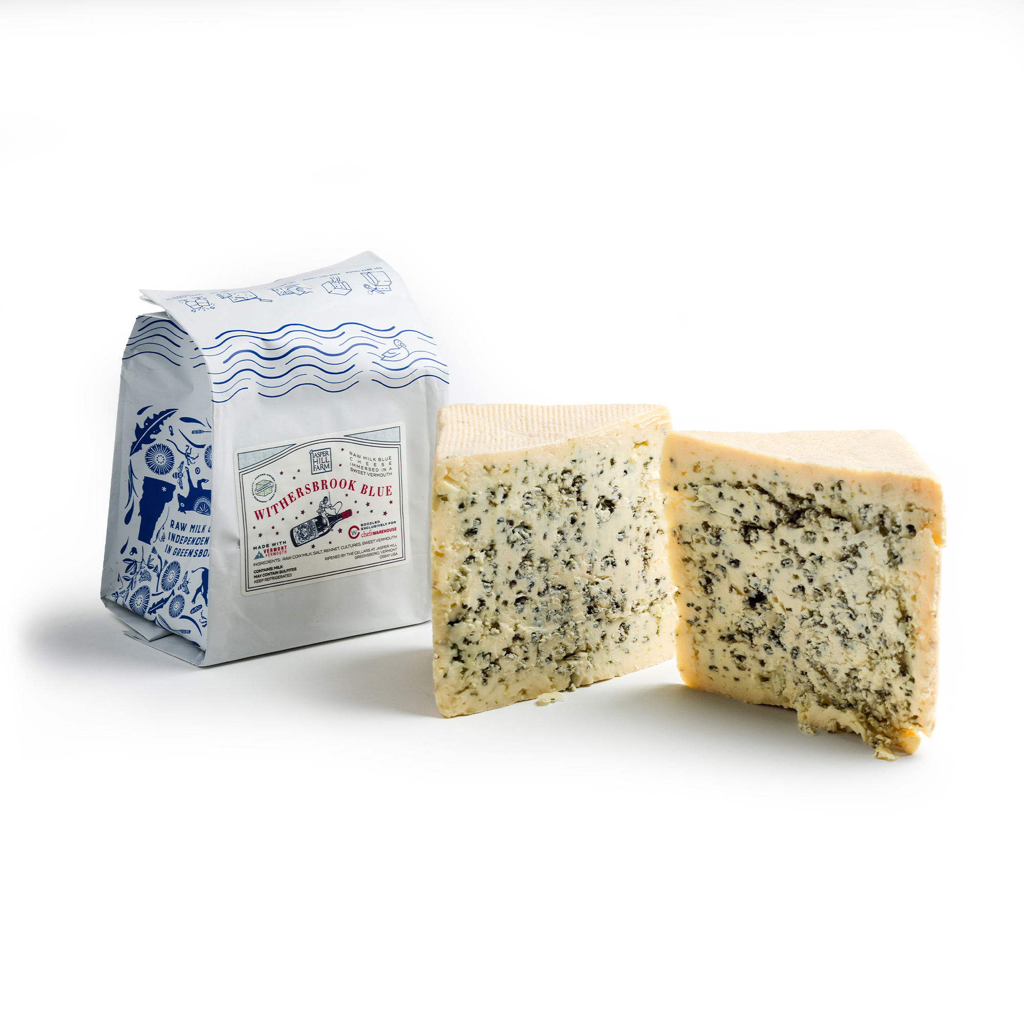 Chef Warehouse Select Blue Cheese Cube Soaked in Sweet Vermouth
