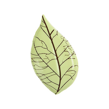 Green Leaf with Veins Chocolate Decor | Chefs' Warehouse