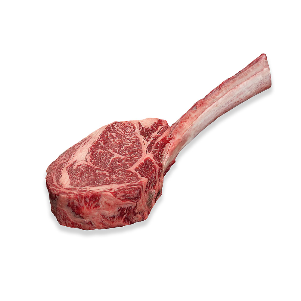 Wagyu Tomahawk Ribeye Steak Frenched Bms 8/9