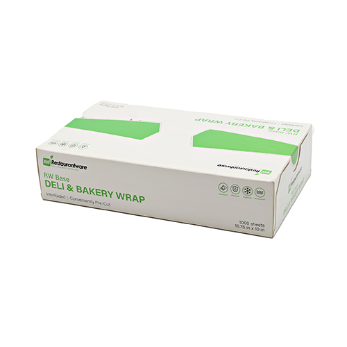 Plastic Interfolded Deli and Bakery Wrap - 10 3/4