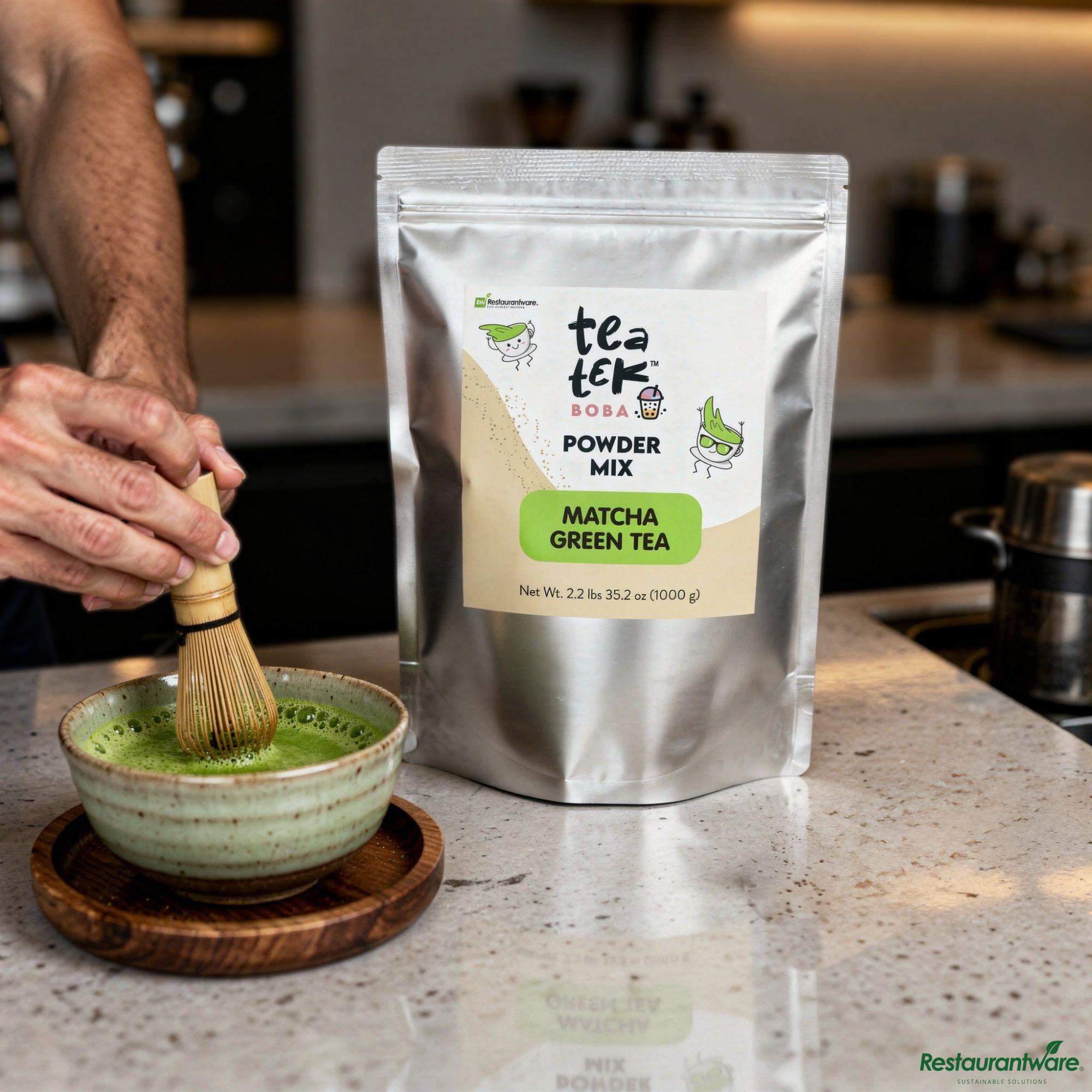 Temach Tea Tea Tek 35.2 Oz Matcha Green Tea Powder Mix - 10 Count Box