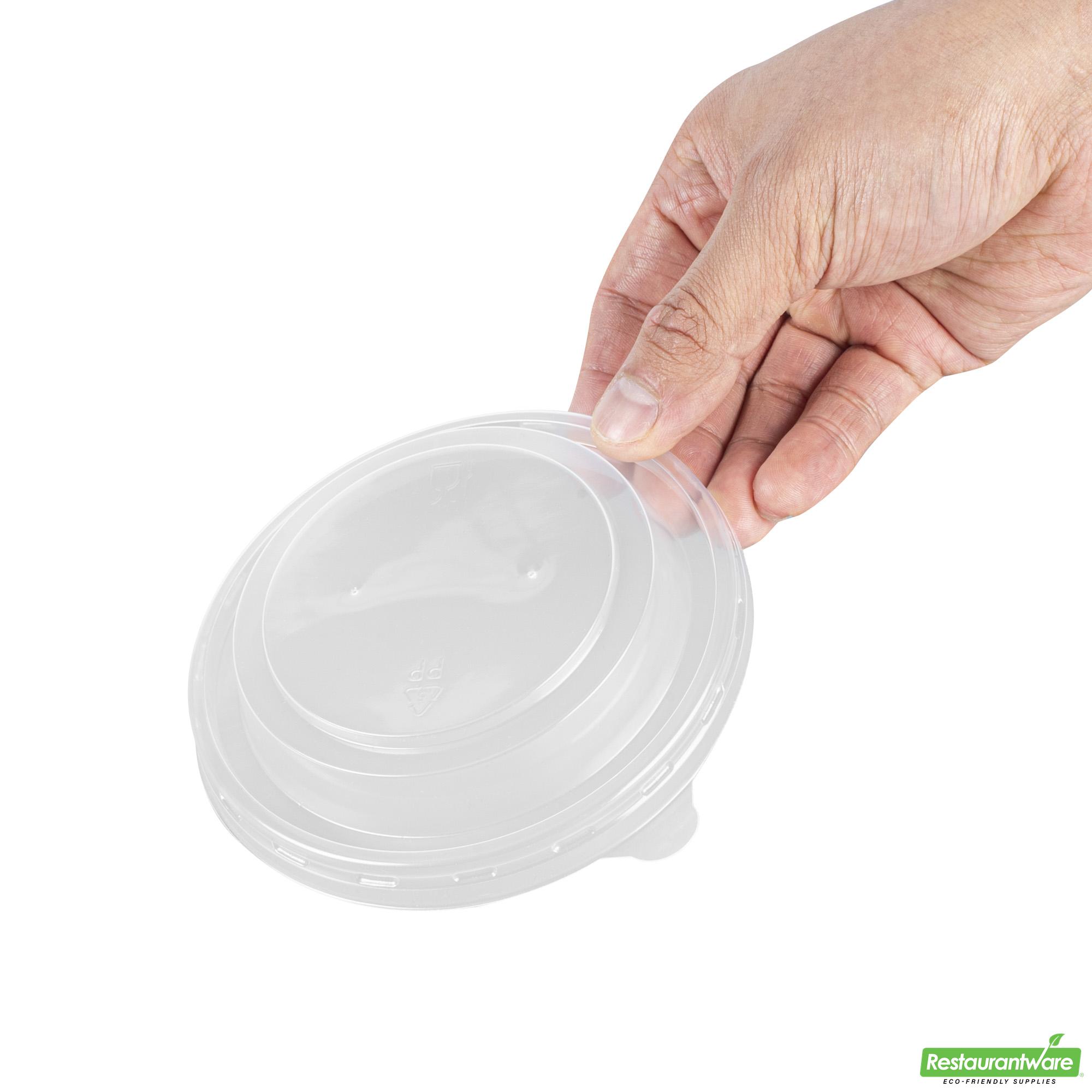 Bio Tek Round Clear Plastic Soup Container Lid - Fits 12 / 18 Oz - 200 ...