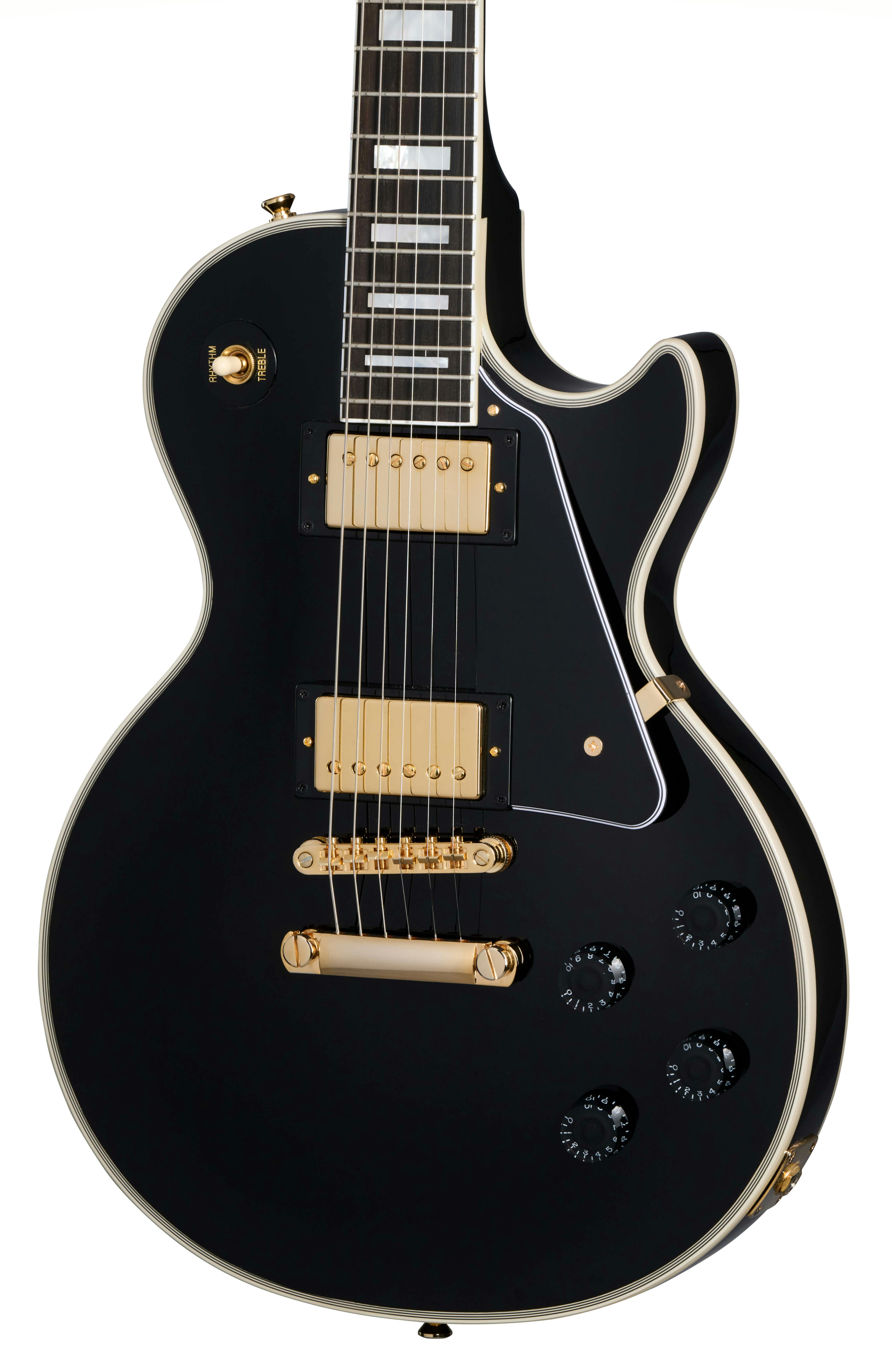 ケース付き！Epiphone by Gibson Les Paul Custom Epiphone Inspired by Gibson Les Paul Custom in Ebony, Hard Case