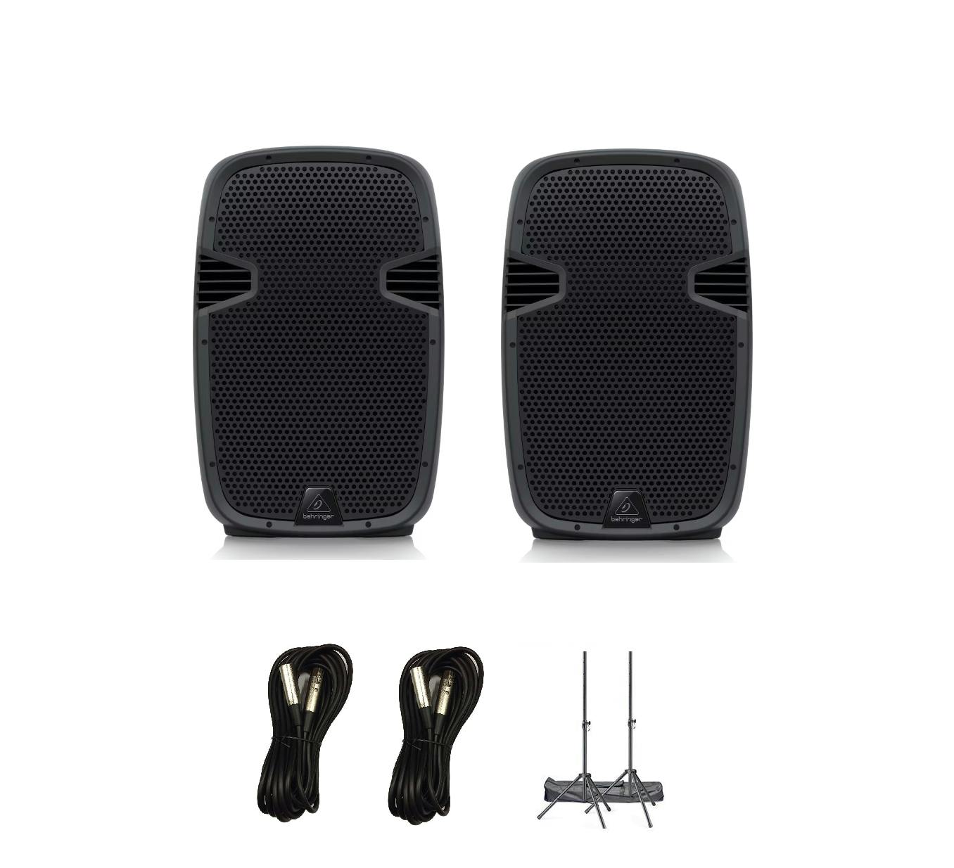 Behringer PK112A Speaker Bundle with PA Stand and Cables