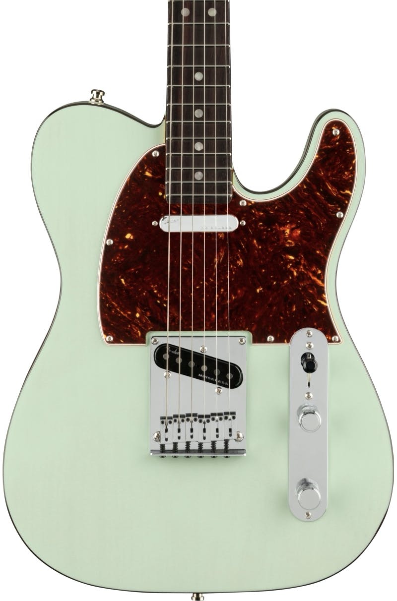 Fender American Ultra Luxe Telecaster in Transparent Surf Green