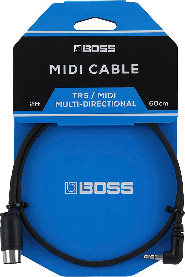 Boss 2 FT 60cm TRS to 5 Pin Midi Cable