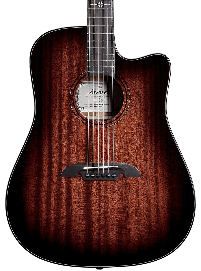 Alvarez Masterworks MD66CE Dreadnought Electro-Acoustic in Shadowburst with Cutaway