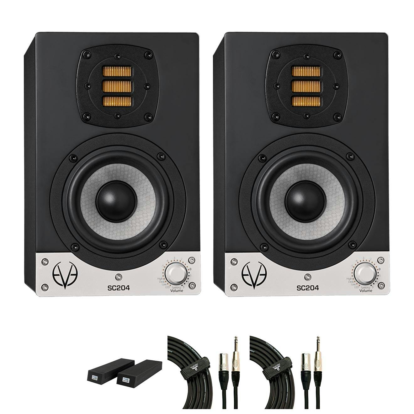 Speaker bundle for Eve Audio SC204 plus vibro pads and cables