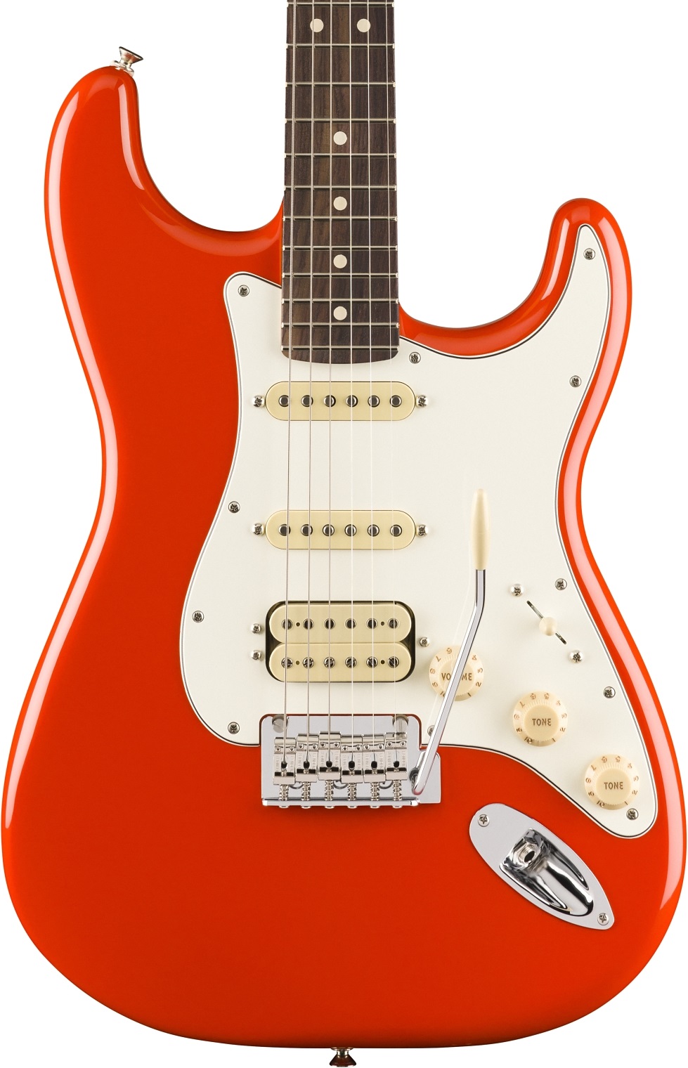Player II Stratocaster HSS Rosewood Fingerboard Coral Red